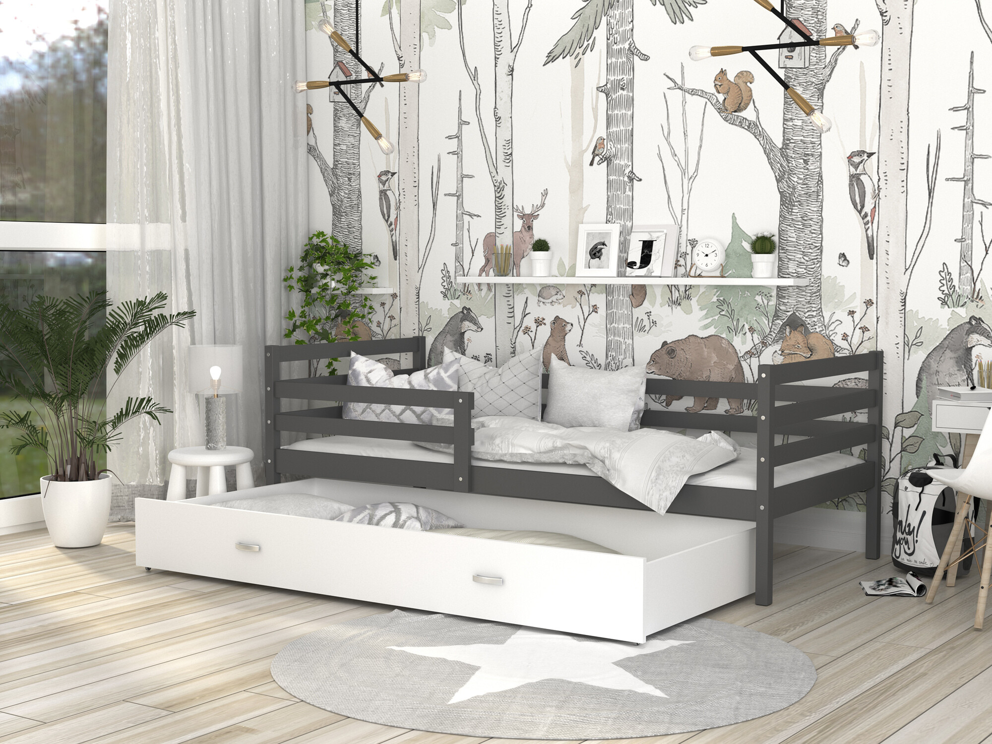 Bed Aurora 130 (Grijs)