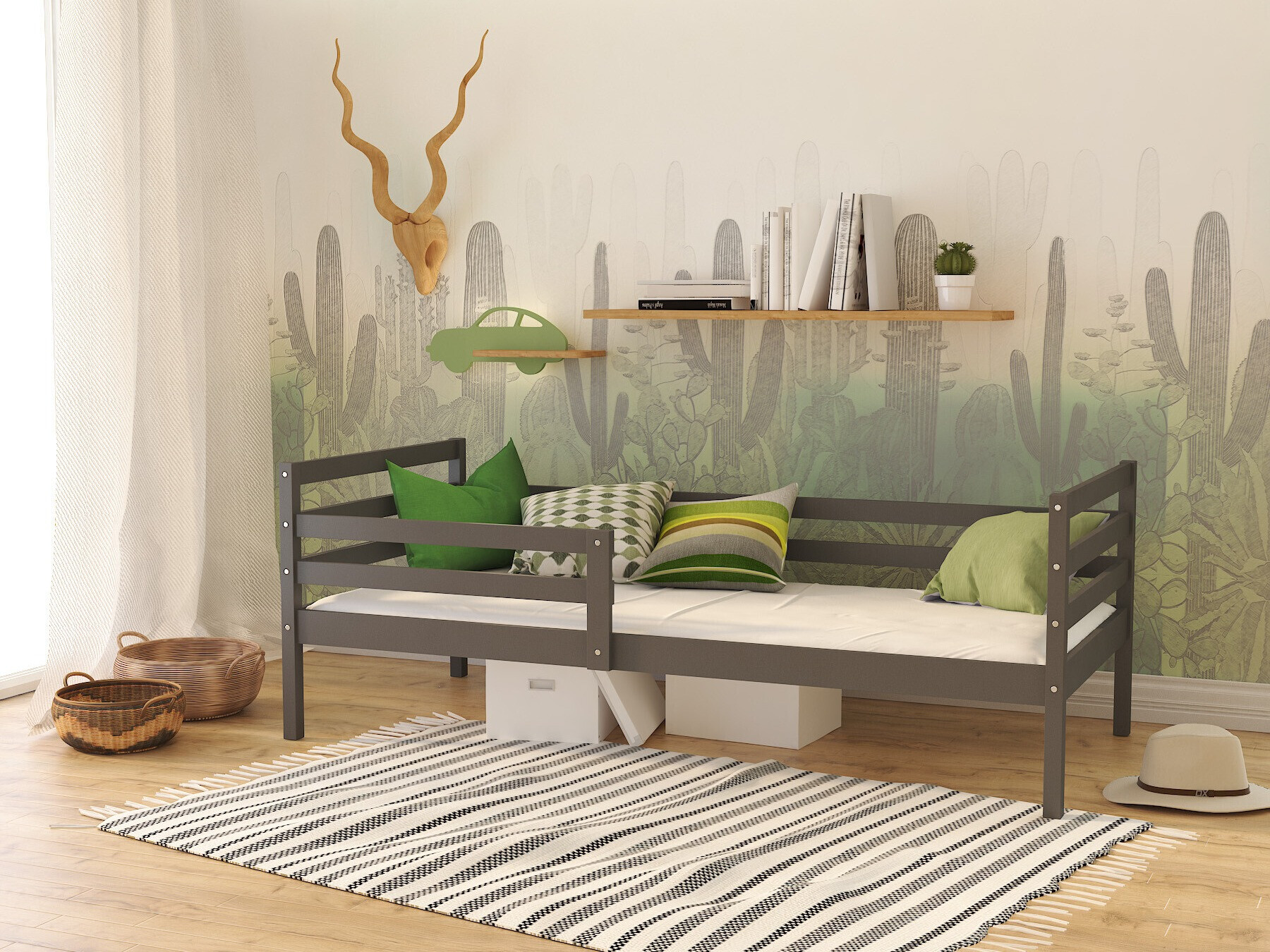 Bed Aurora 130 (Grijs)