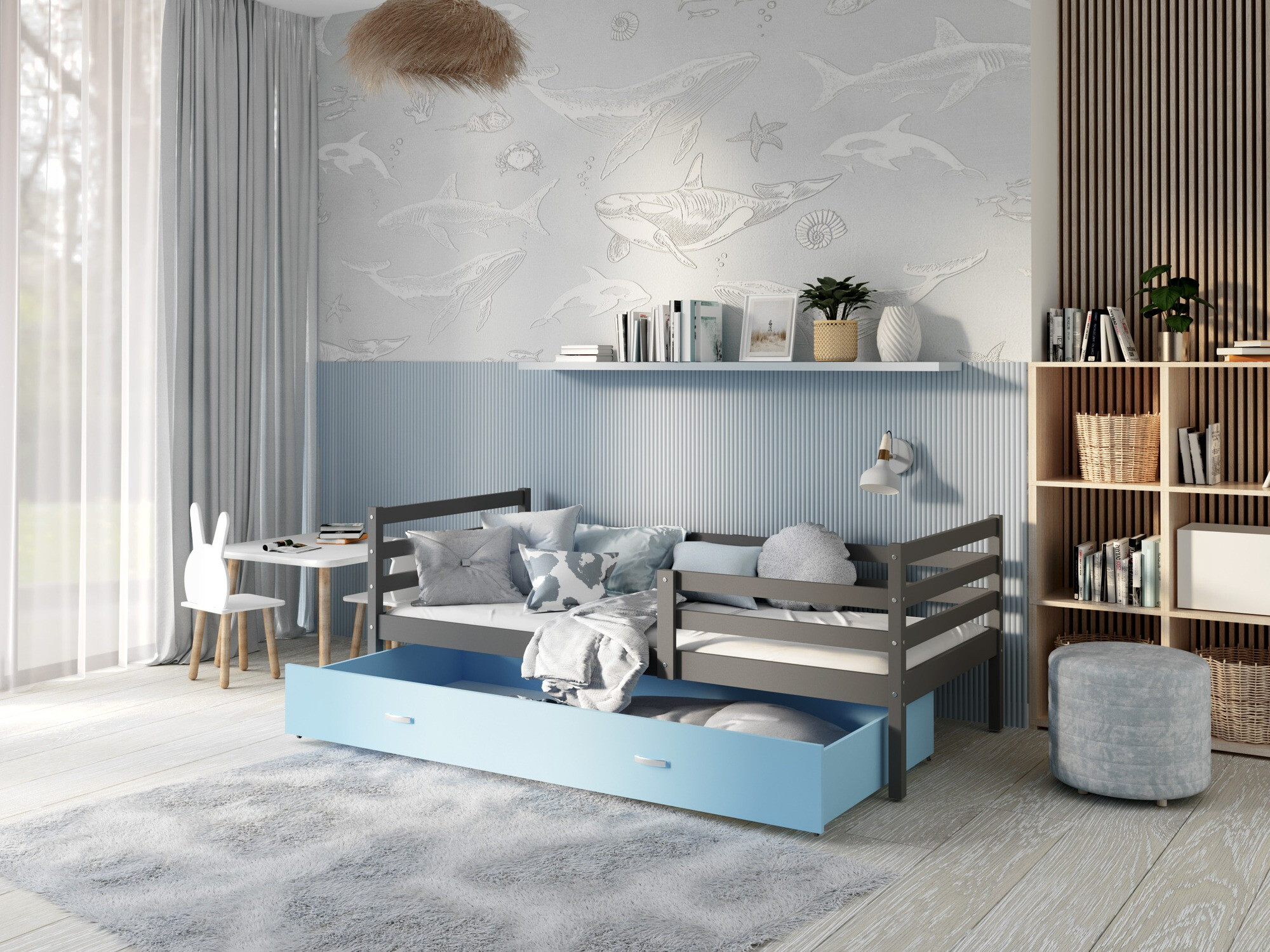 Bed Aurora 130 (Grijs)