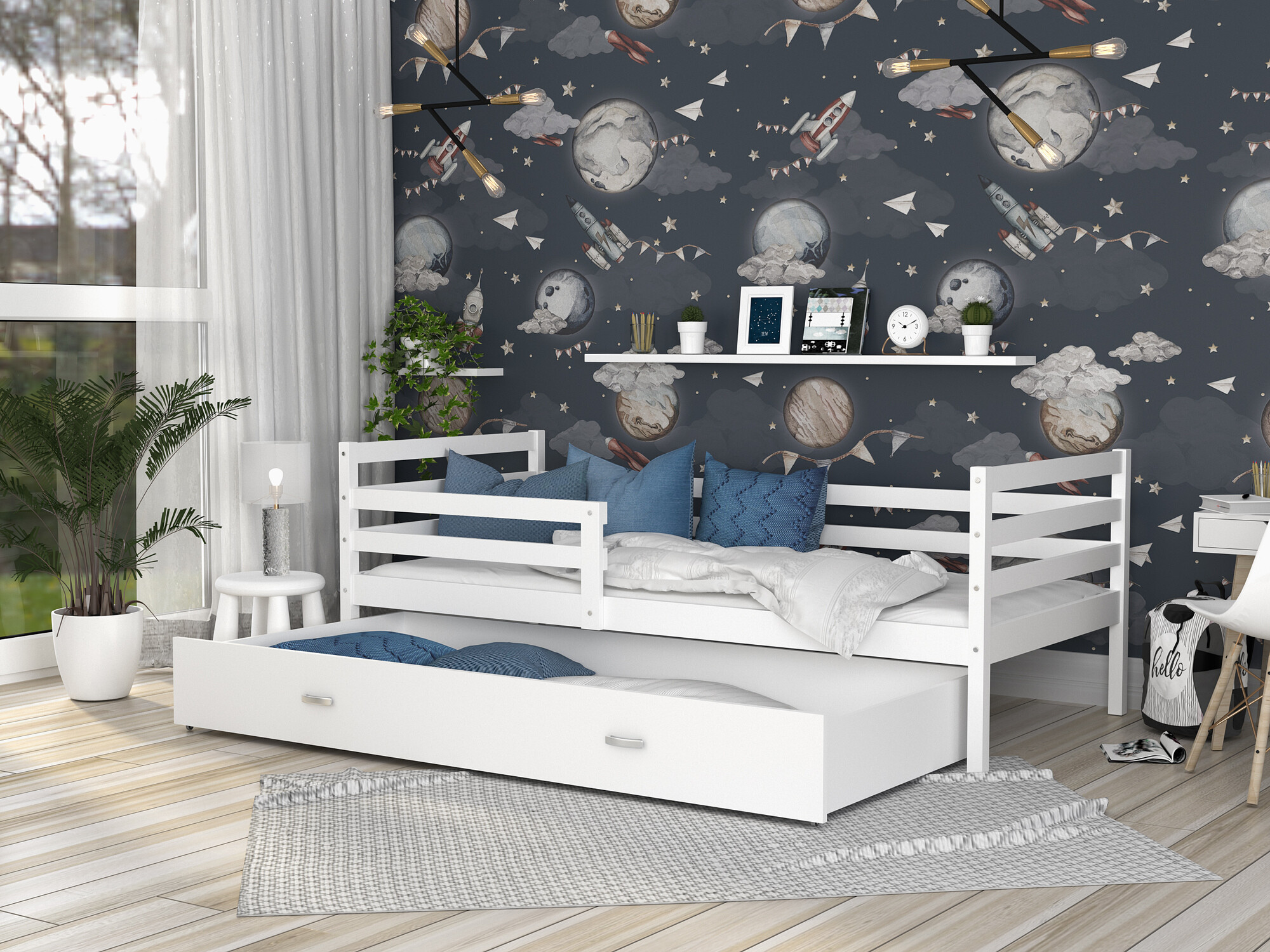 Bed Aurora 130 (Wit)