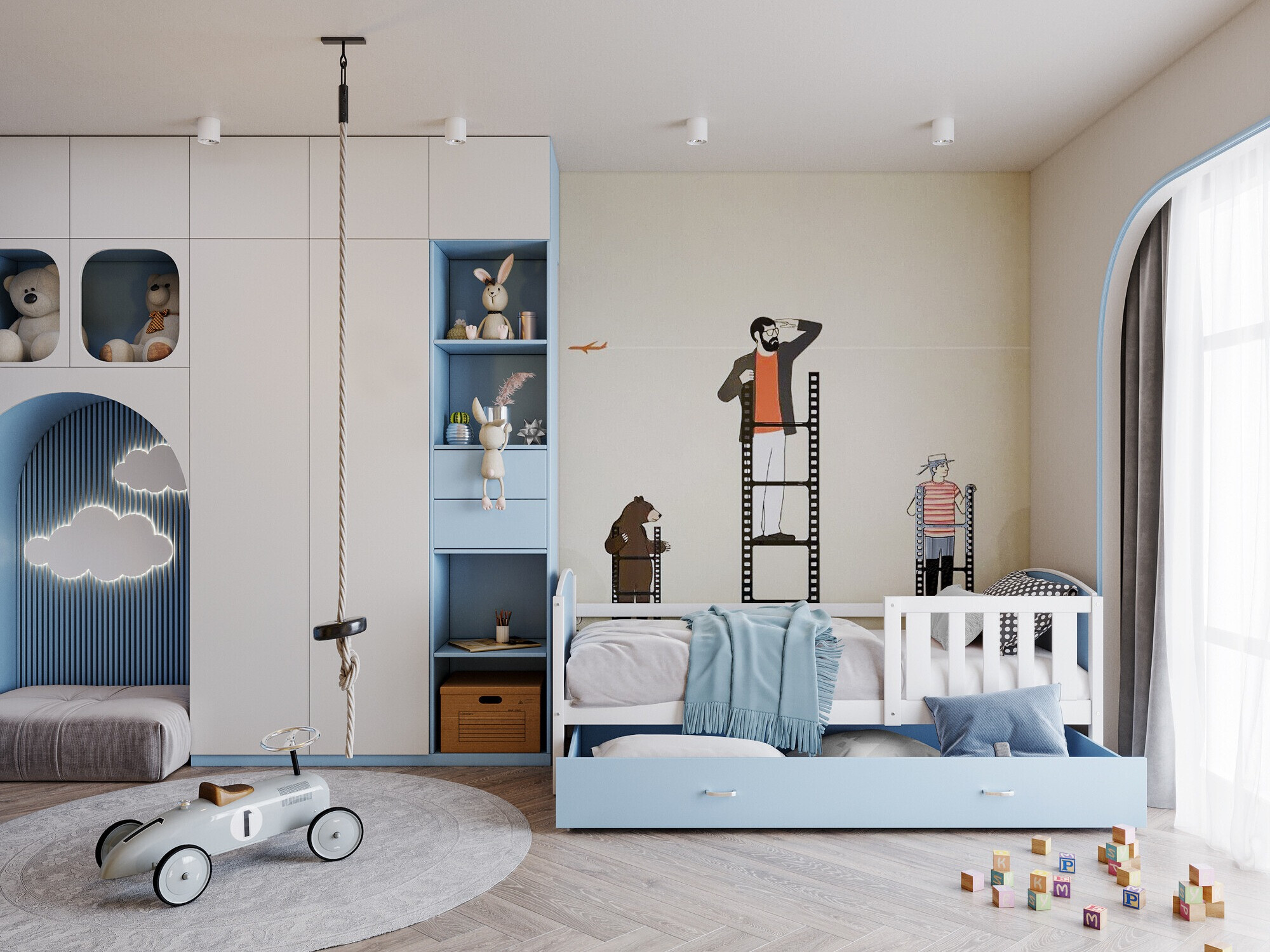 Bed Aurora 131 (Wit)