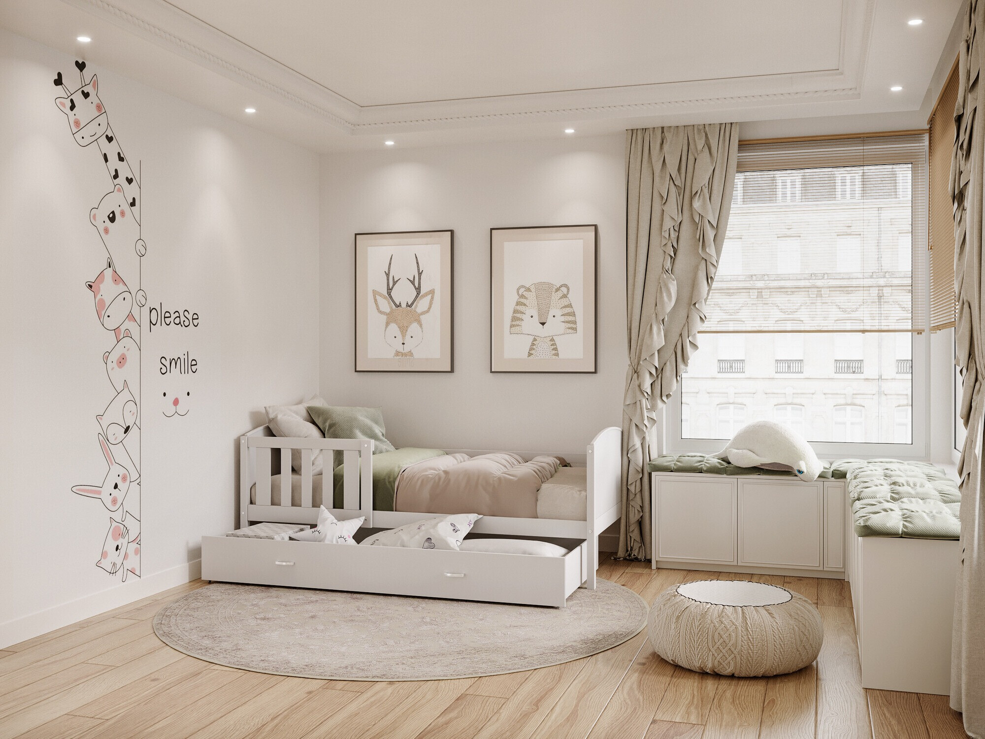 Bed Aurora 131 (Wit)