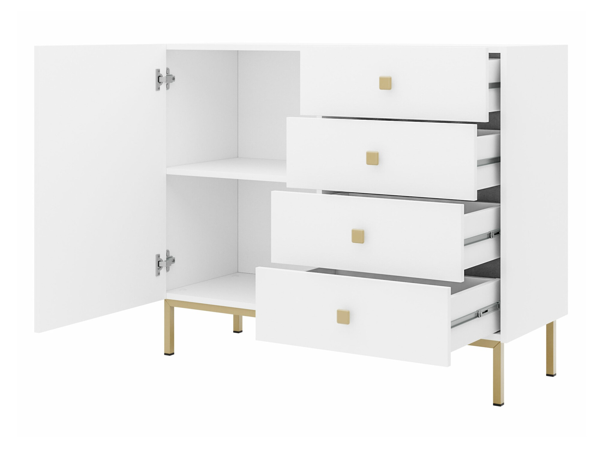 Ladekast Comfivo Nunove 100 (Zwart)