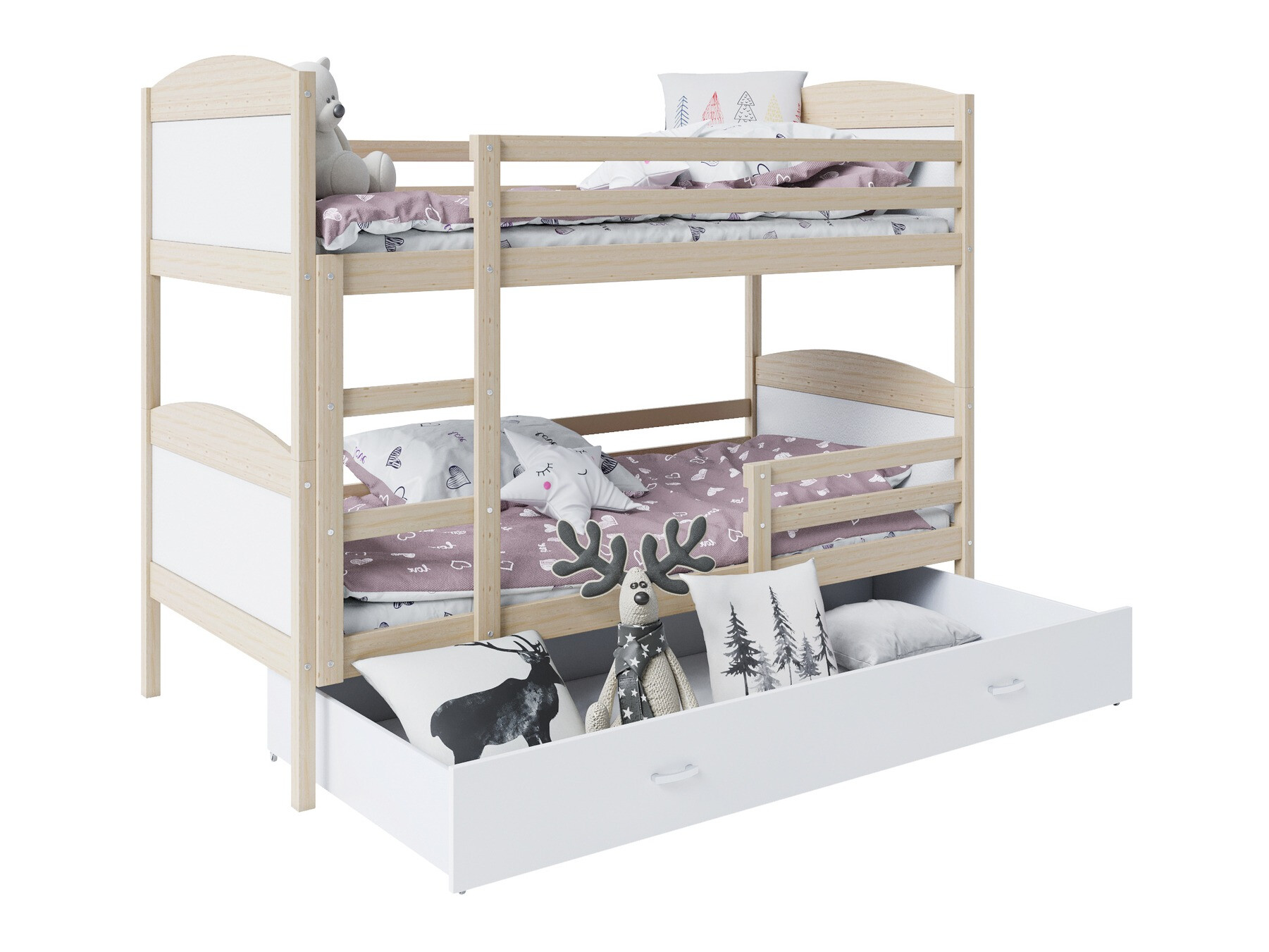 Stapelbed Aurora 101 (Grenen)