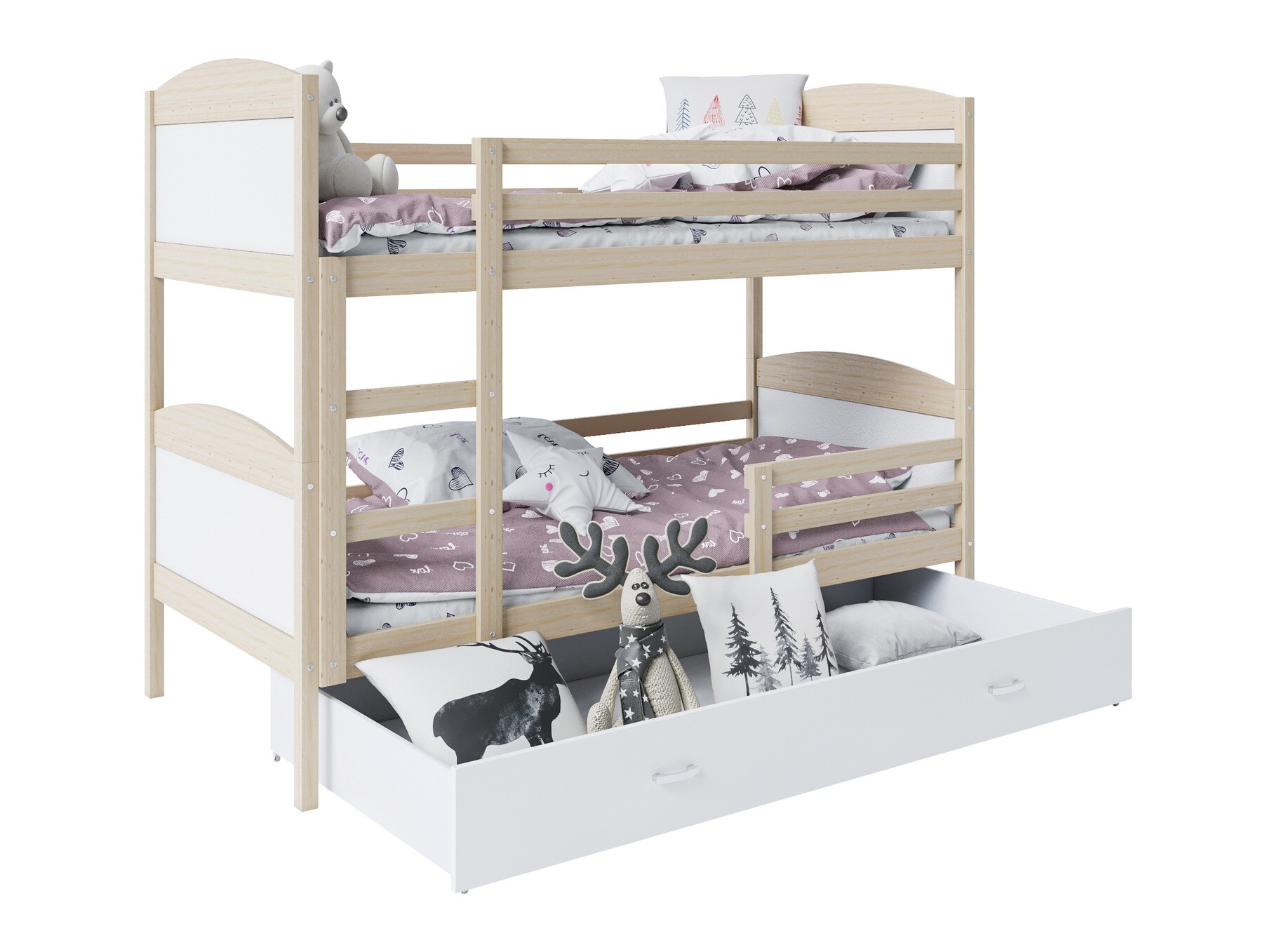 Stapelbed Aurora 102 (Grenen)