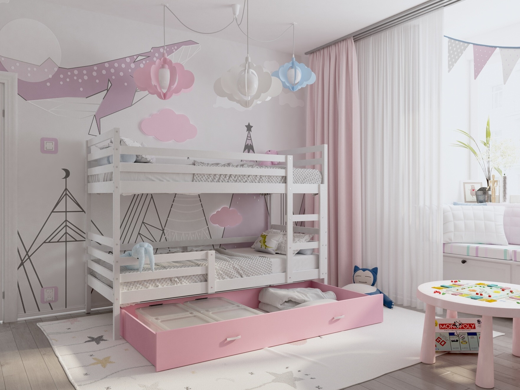 Stapelbed Aurora 108 (Wit)