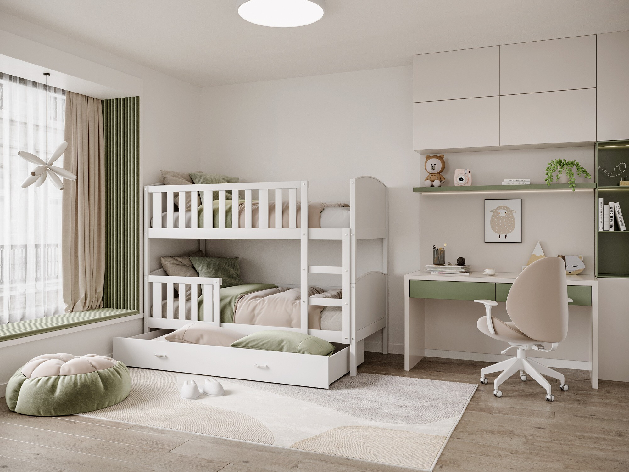 Stapelbed Aurora 113 (Wit)