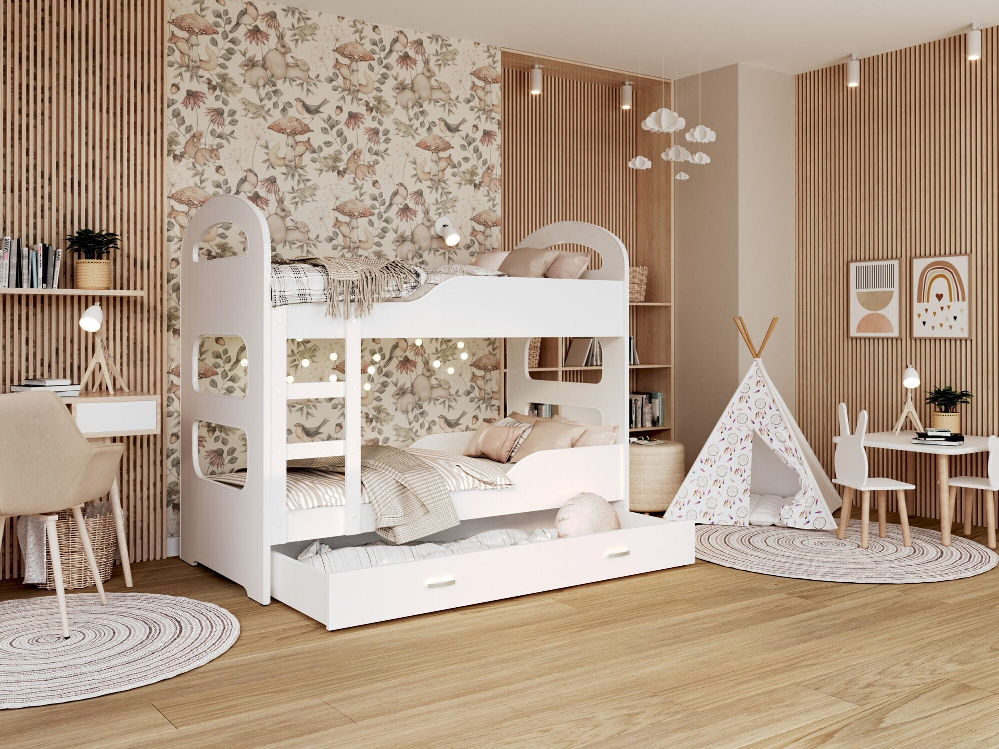 Stapelbed Aurora 115 (Wit)