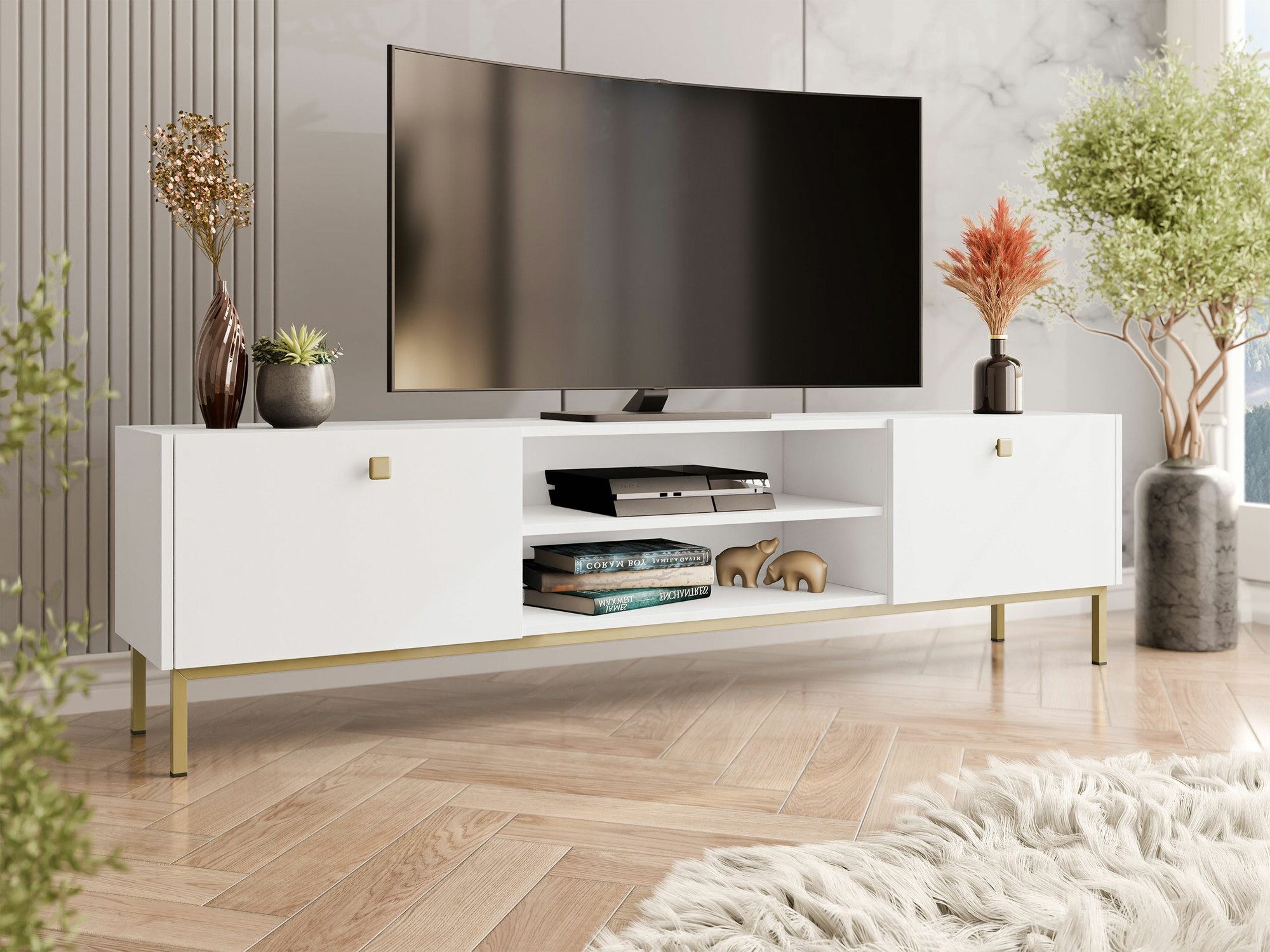 TV-meubel Comfivo Nunove 104 (Wit)