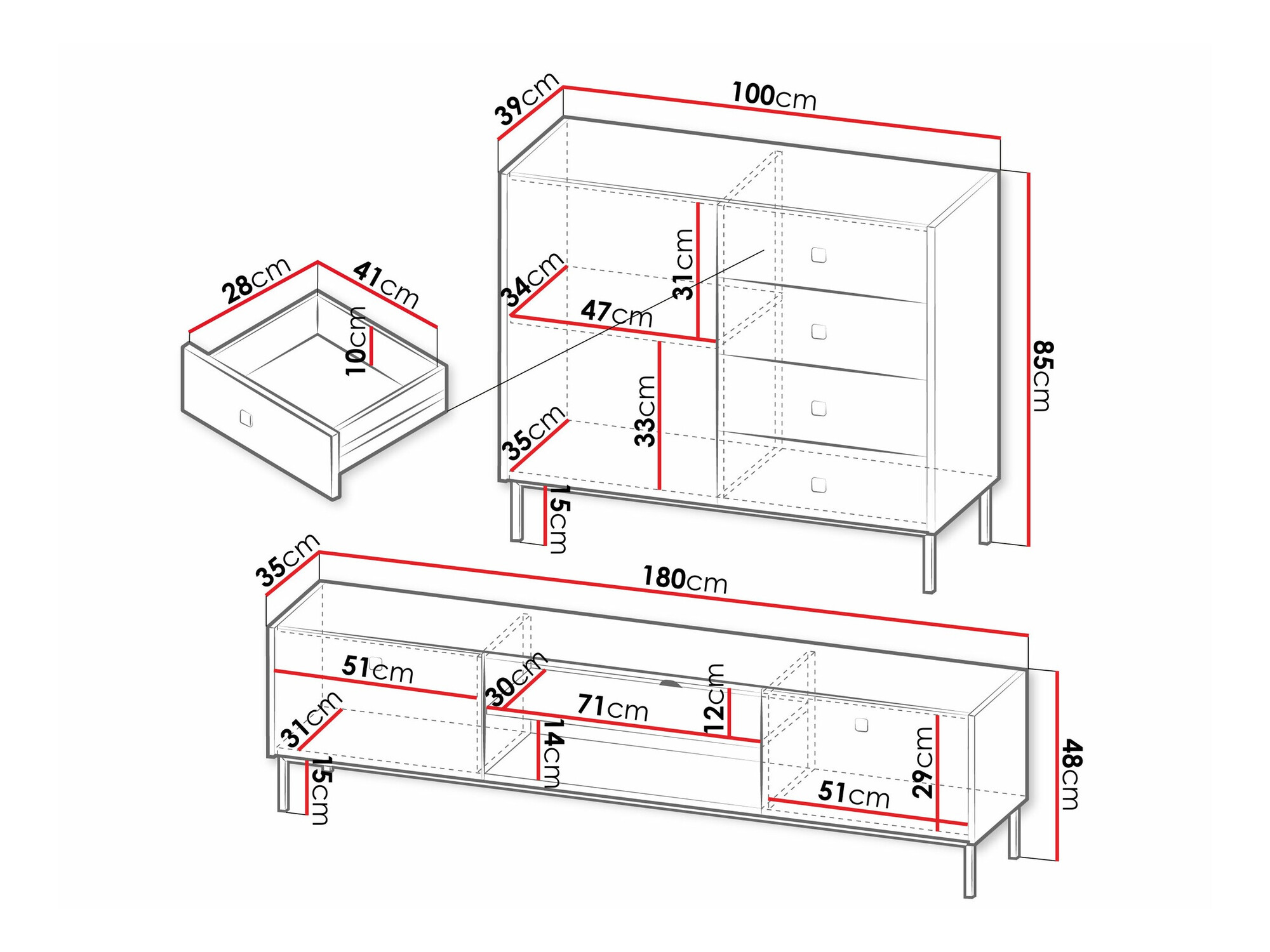 Woonkamerset Comfivo Nunove 106 (Zwart)