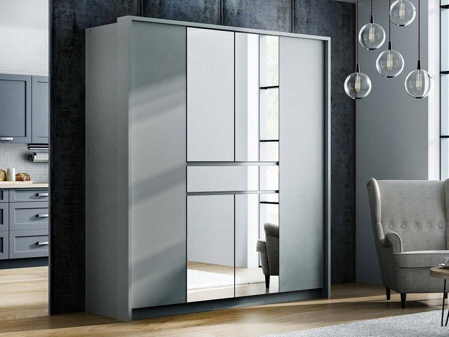 Kledingkast Honolulu 135 (Grijs)