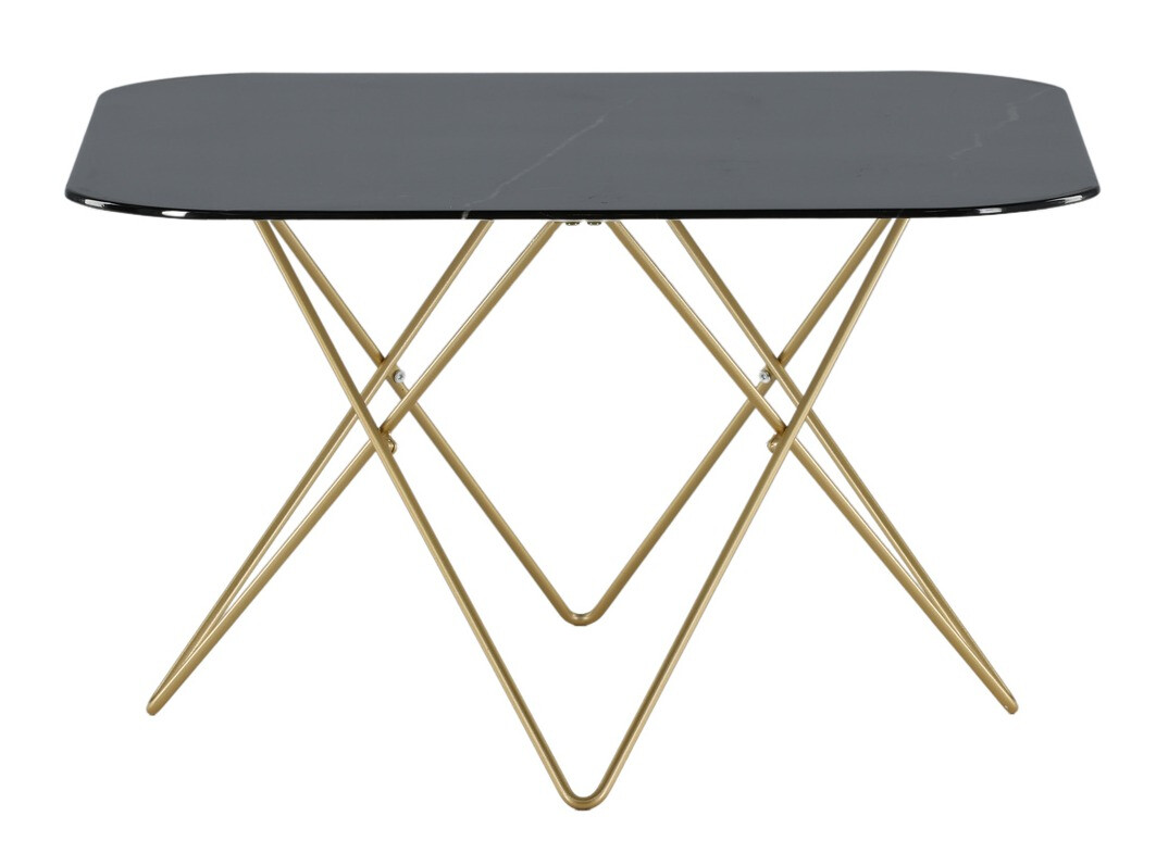 Salontafel Dallas 1723 (Zwart + Messing)