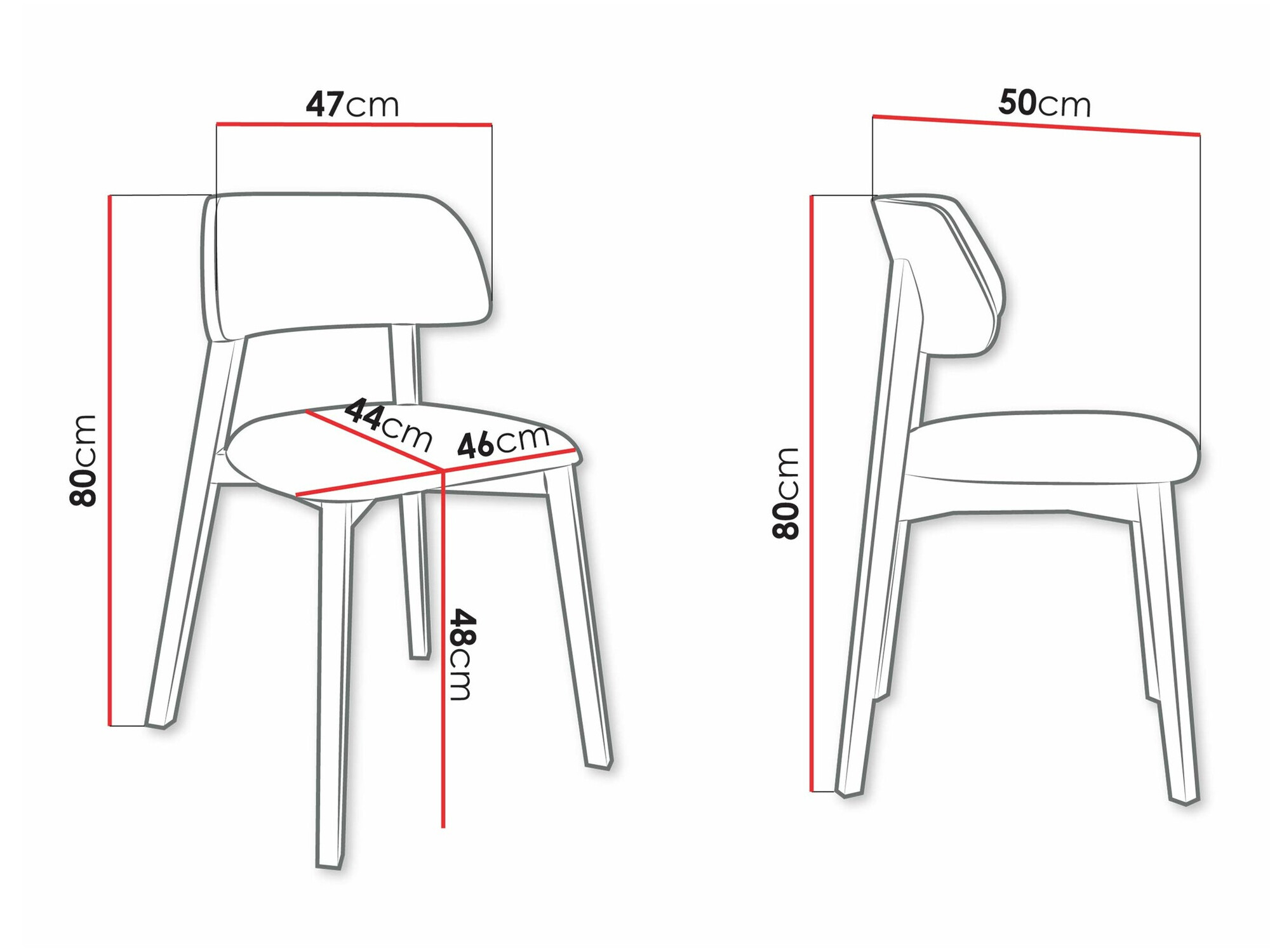 Stoel Jackson 112 (Licht hout)