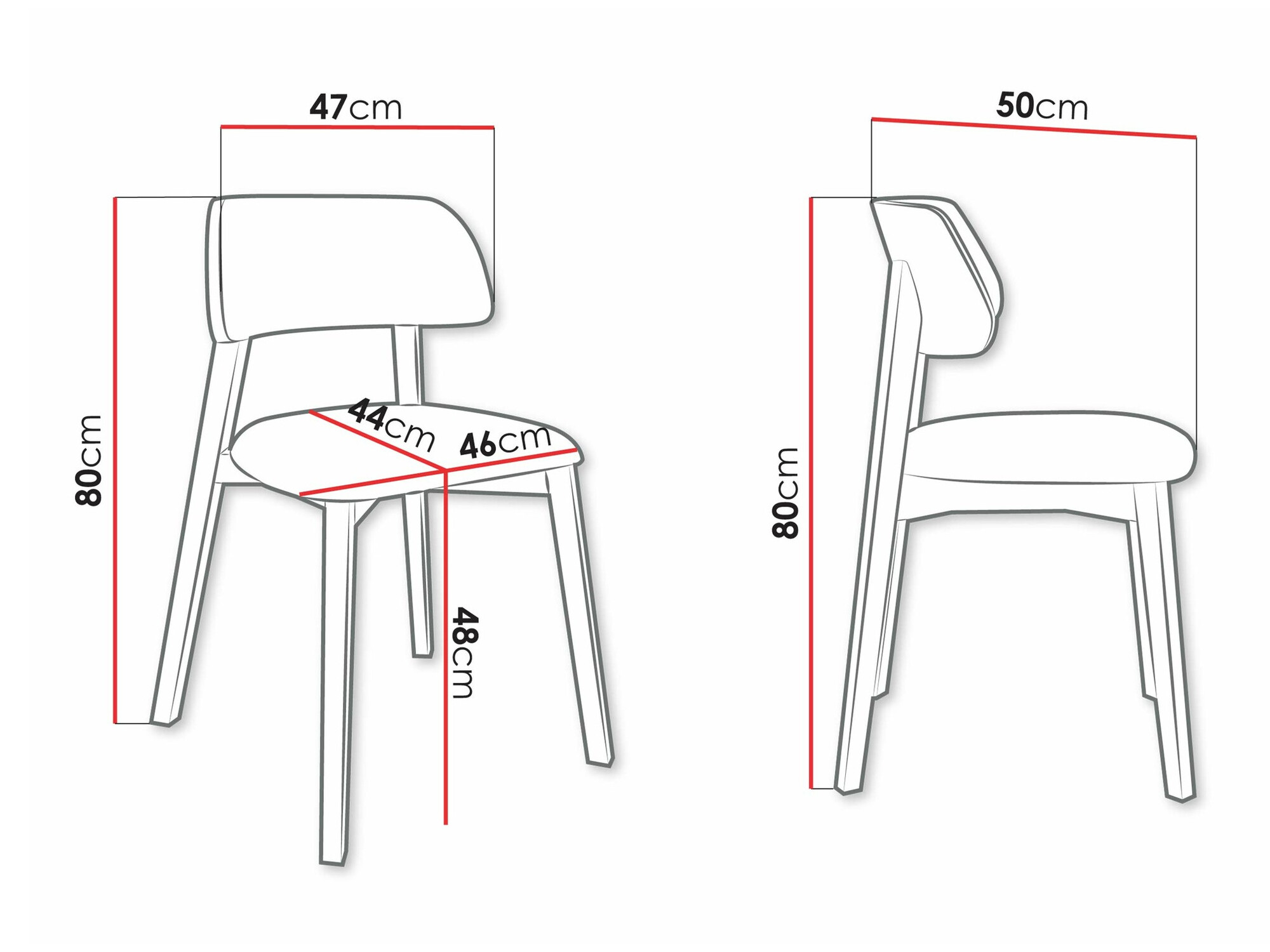 Stoel Jackson 112 (Licht hout)