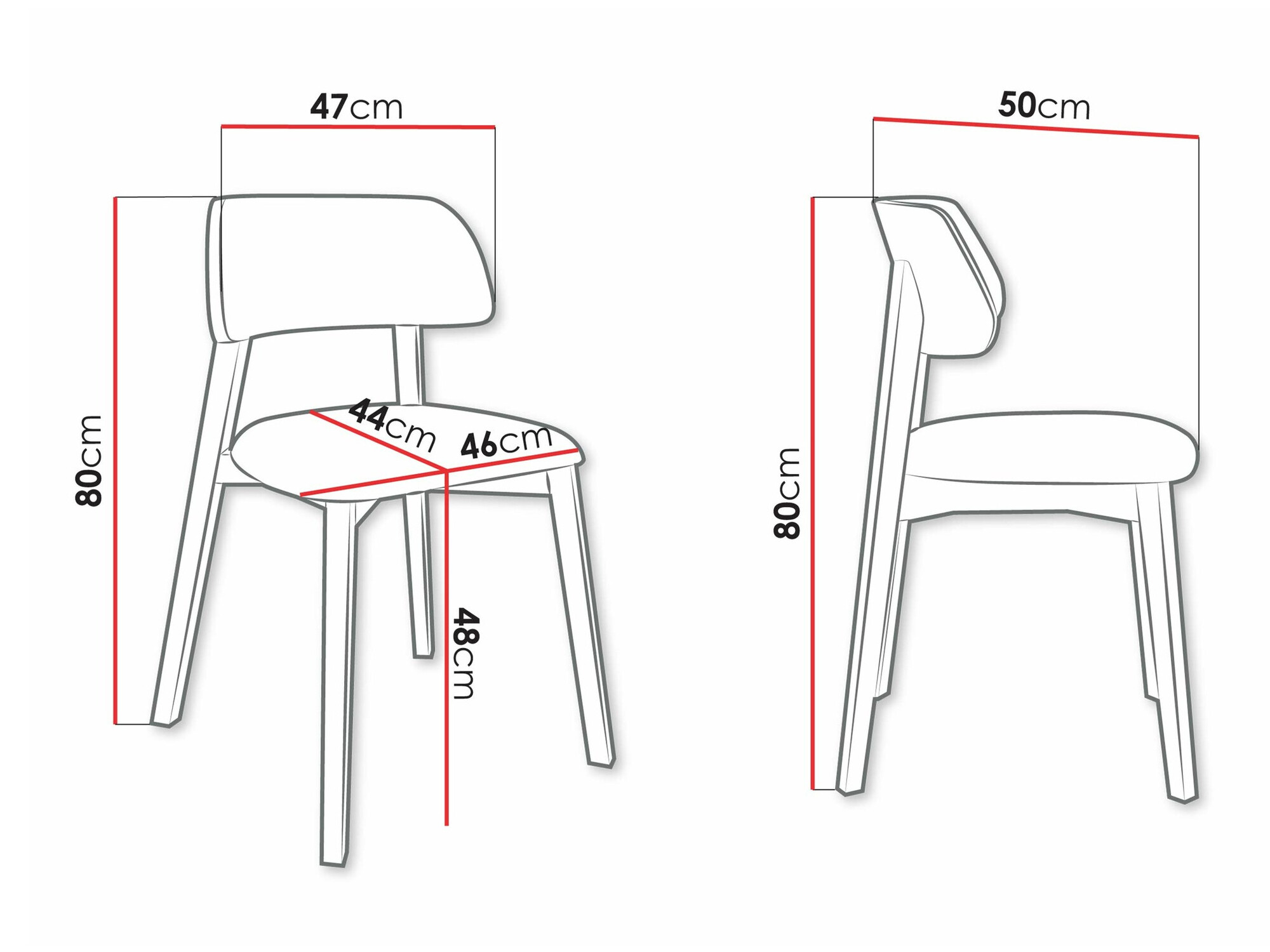 Stoel Jackson 112 (Licht hout)