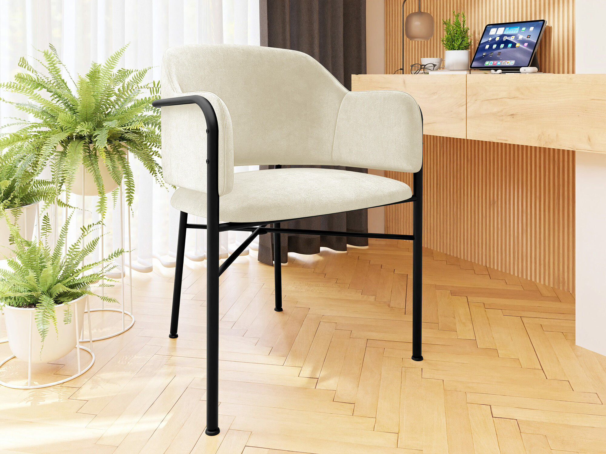 Stoel Jackson 113 (Zwart + Magic Velvet 2250)