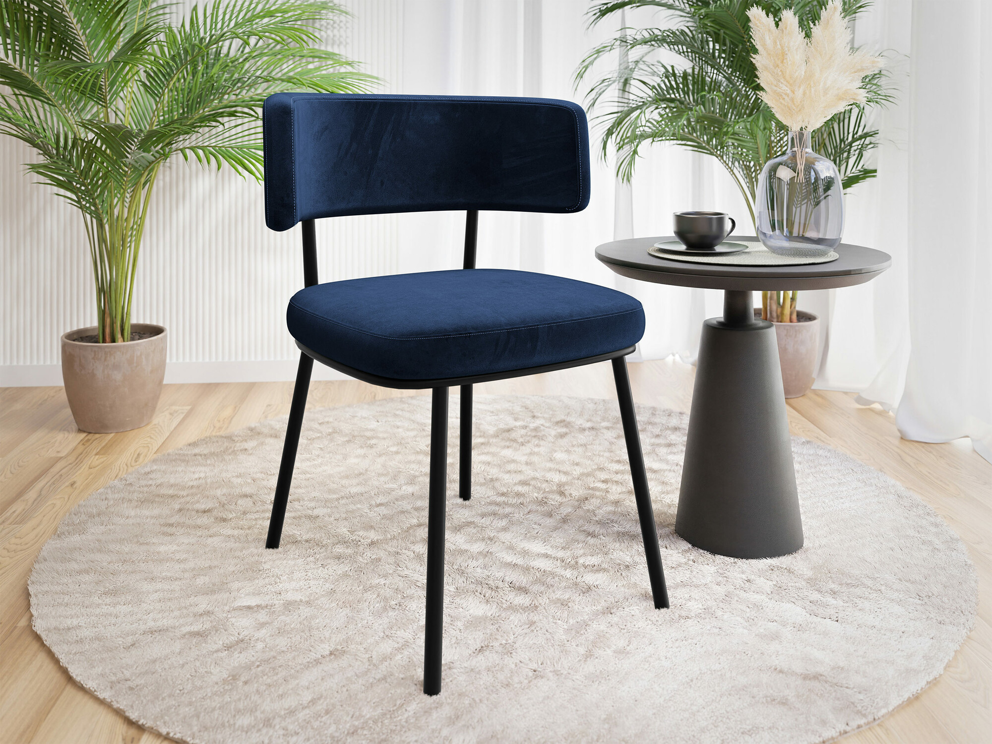 Stoel Jackson 114 (Zwart + Magic Velvet 2216)