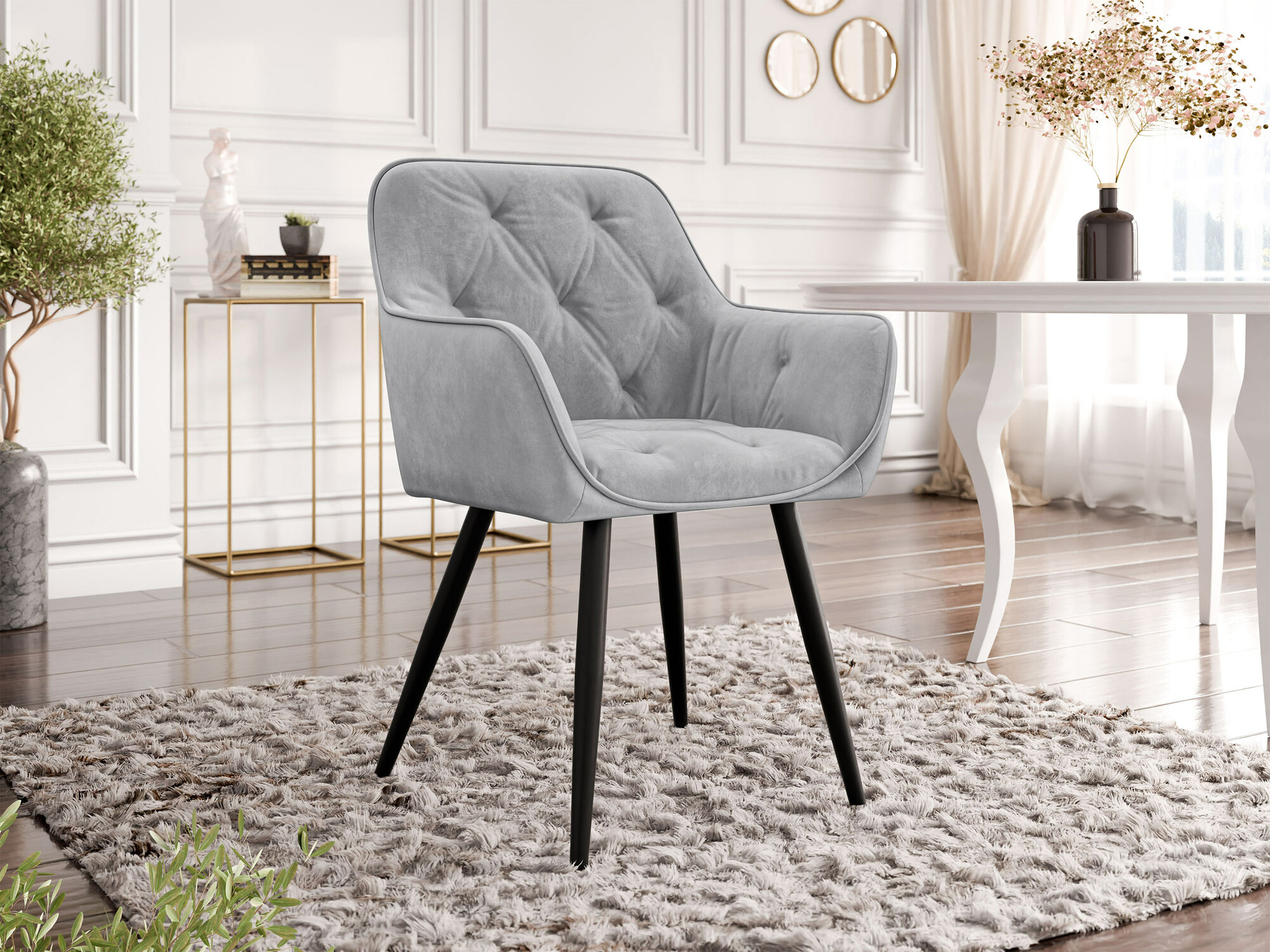 Stoel Jackson 115 (Zwart + Magic Velvet 2240)