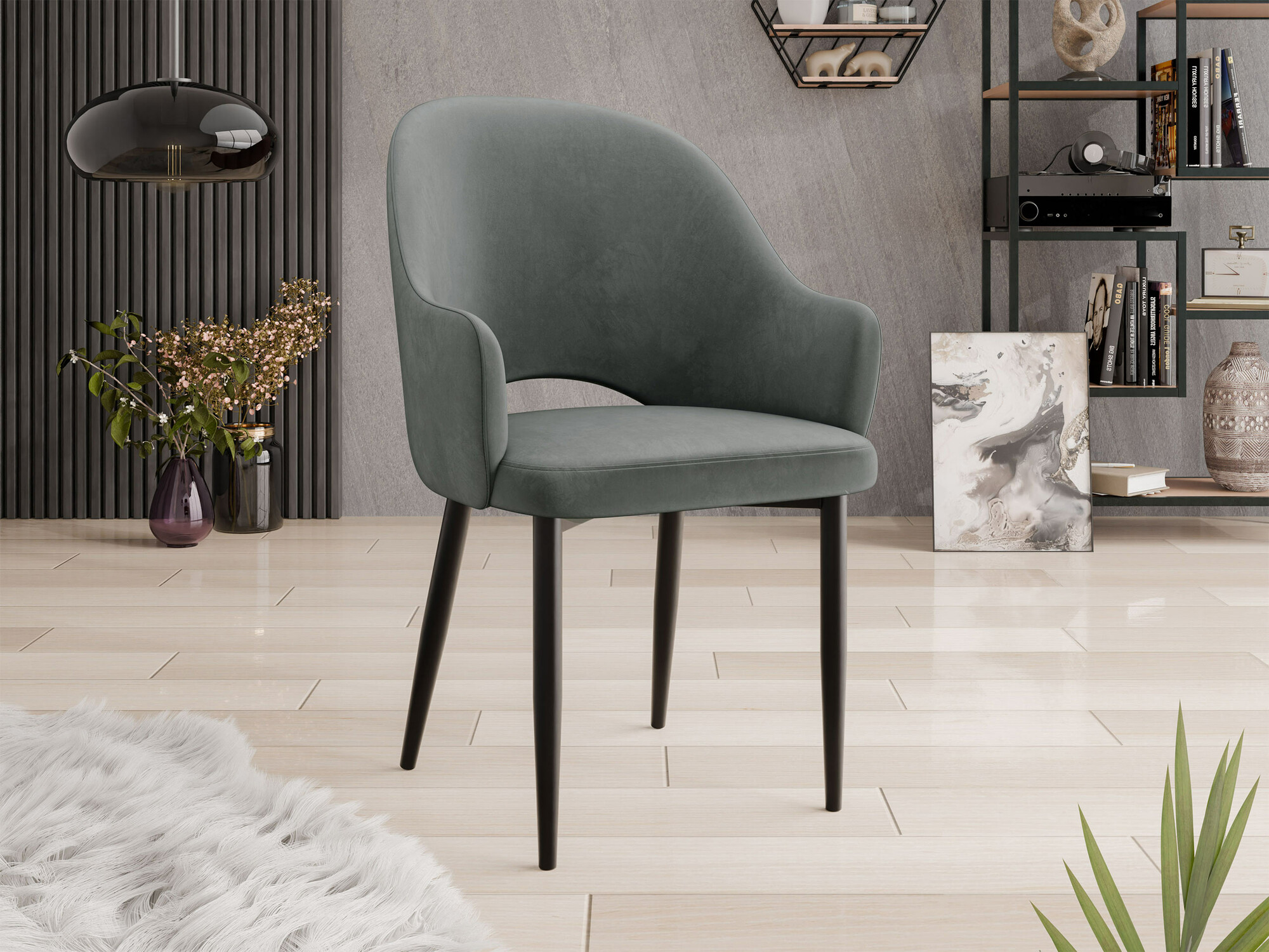 Stoel Jackson 116 (Zwart + Magic Velvet 2217)