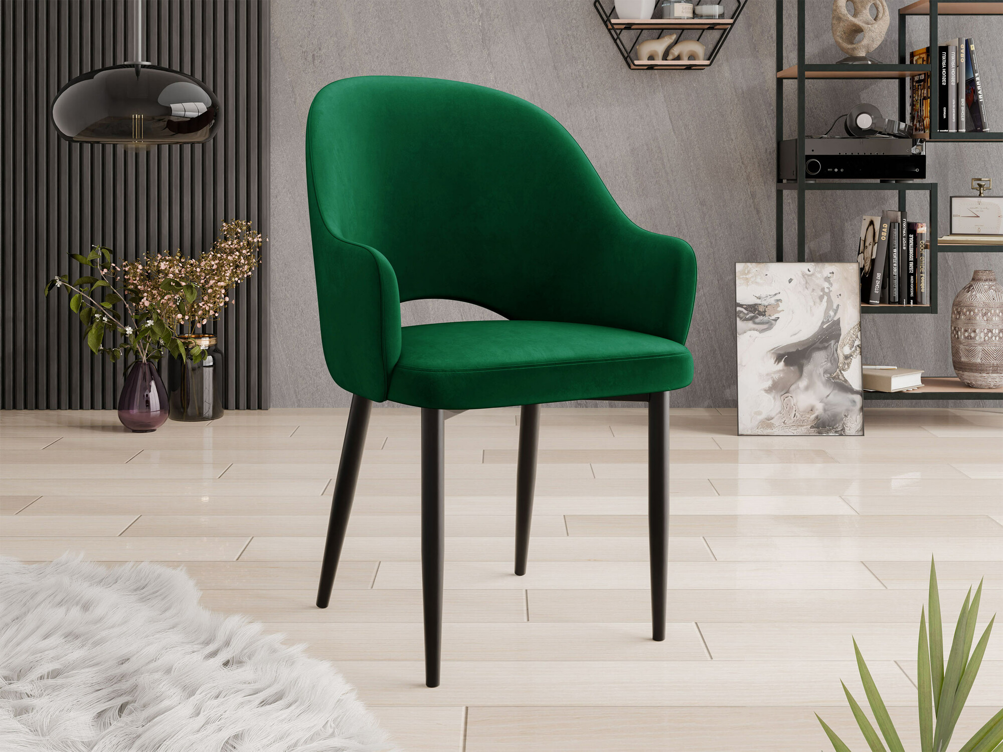 Stoel Jackson 116 (Zwart + Magic Velvet 2225)