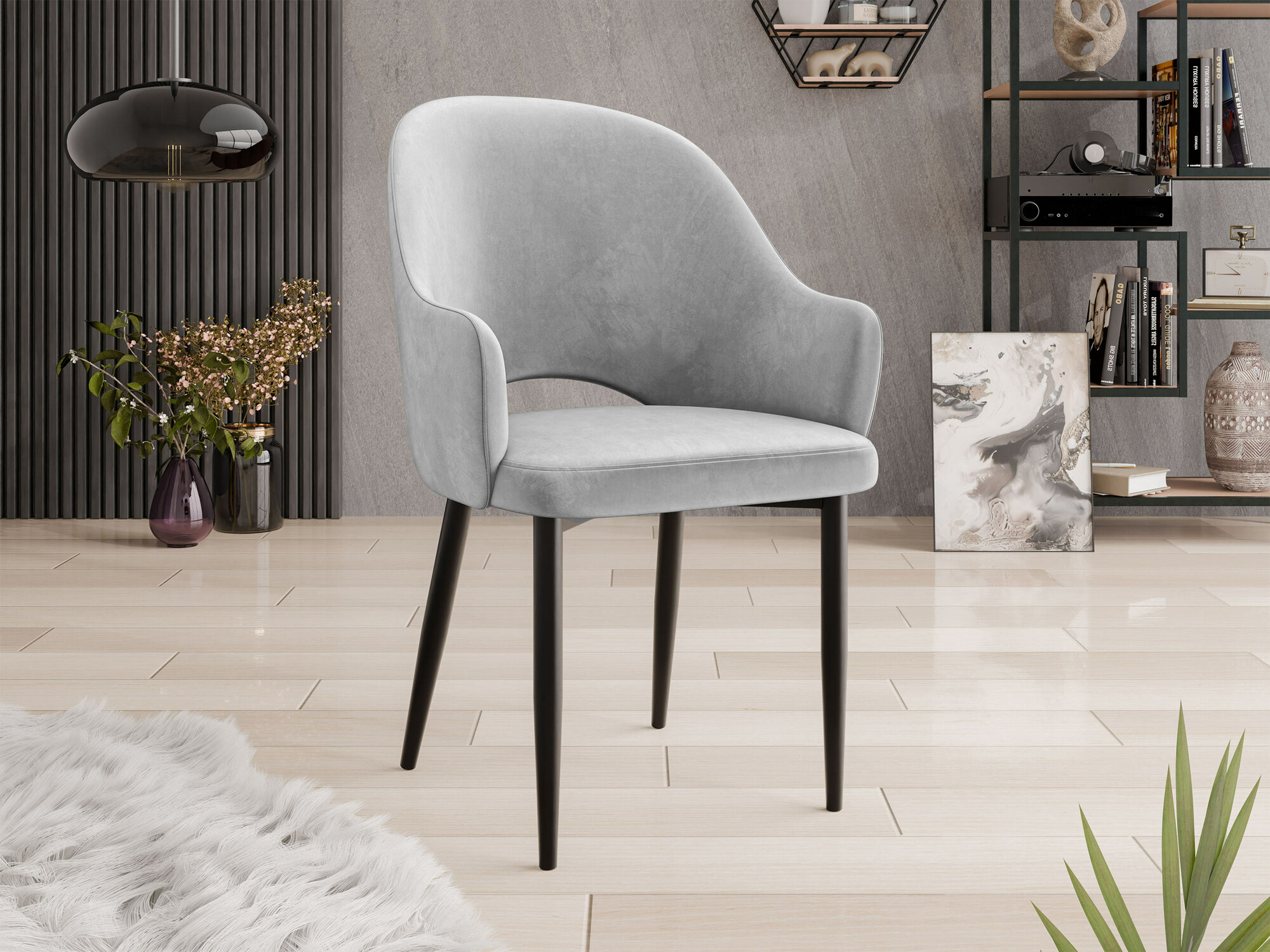 Stoel Jackson 116 (Zwart + Magic Velvet 2240)