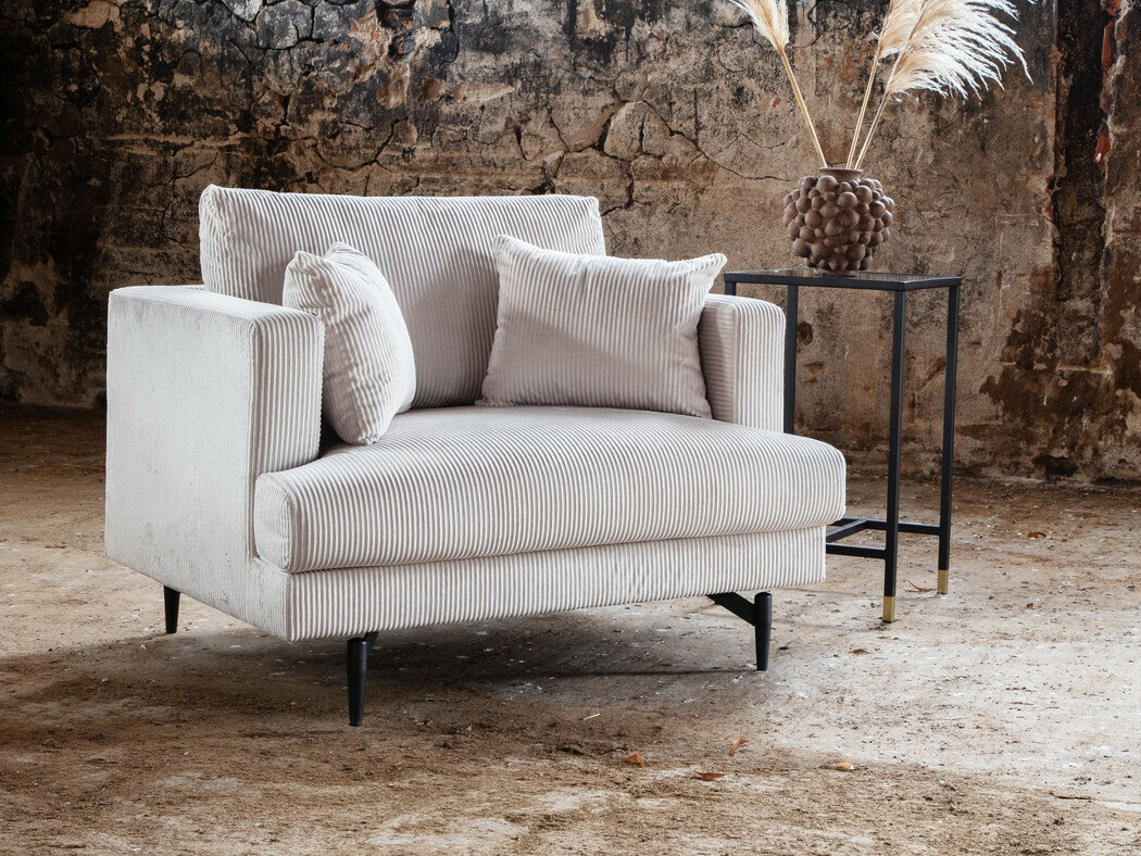 Fauteuil Dallas 1703 (Beige + Zwart)