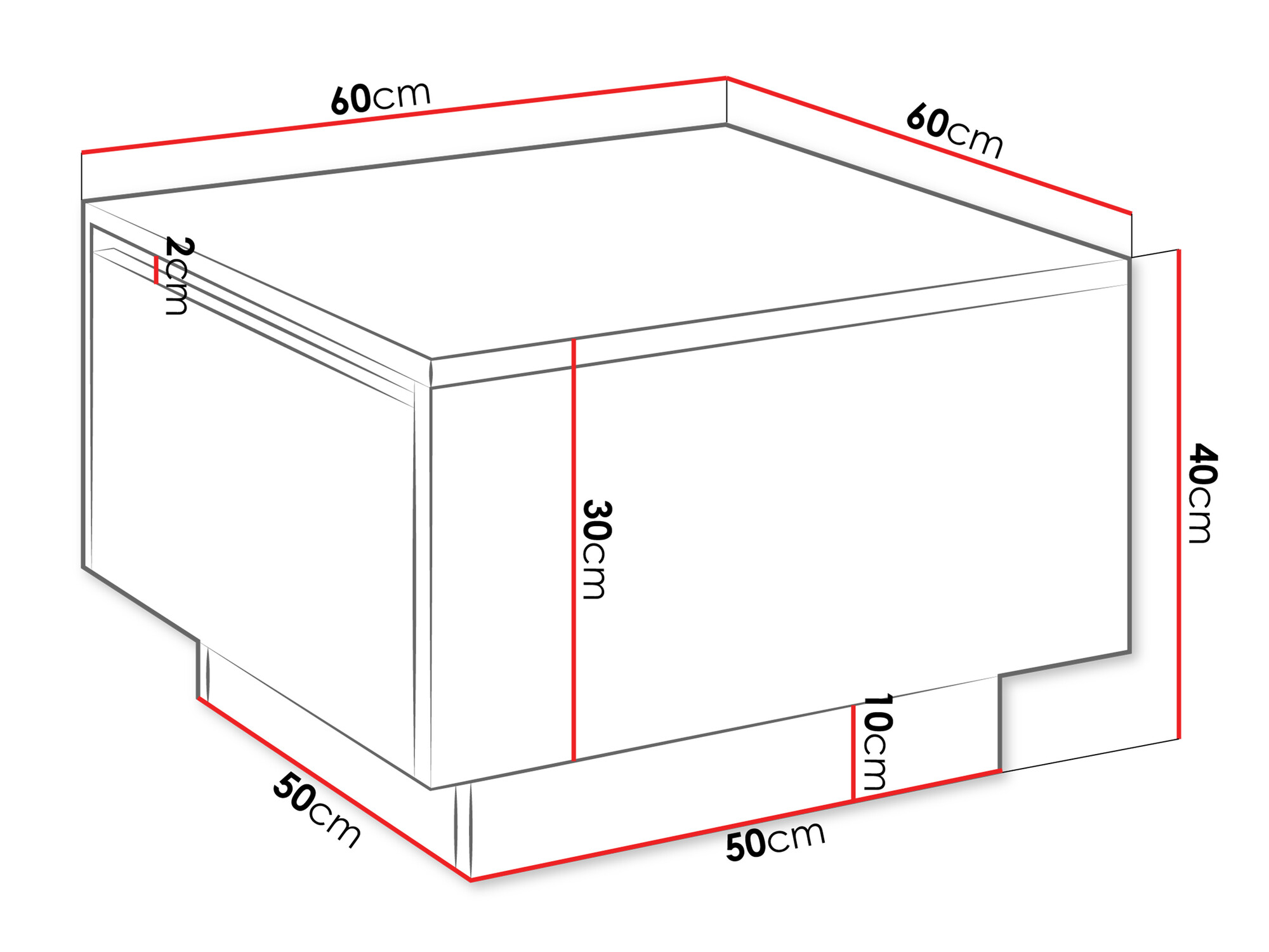 Salontafel Goodyear 133 (Zwart marmer)