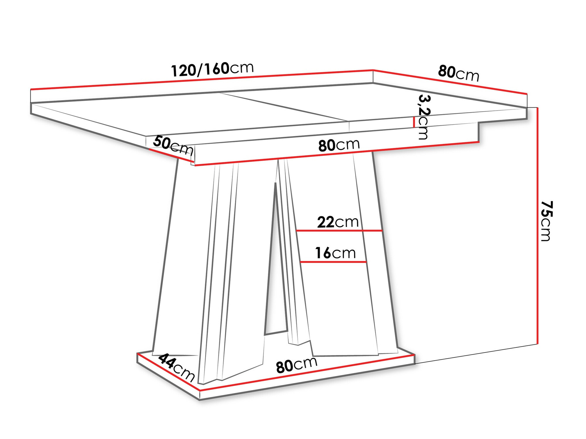 Tafel Goodyear 129 (Glanzend wit)