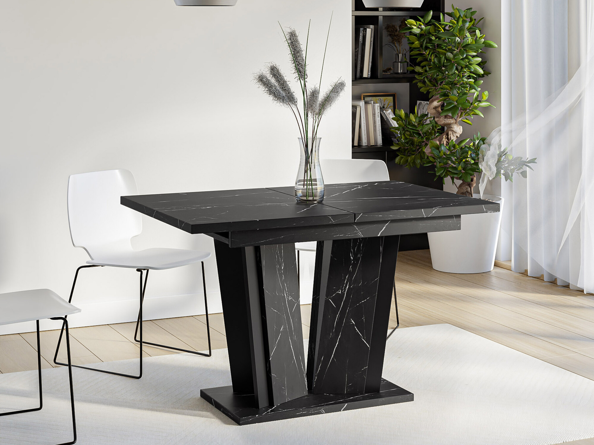 Tafel Goodyear 130 (Zwart marmer)