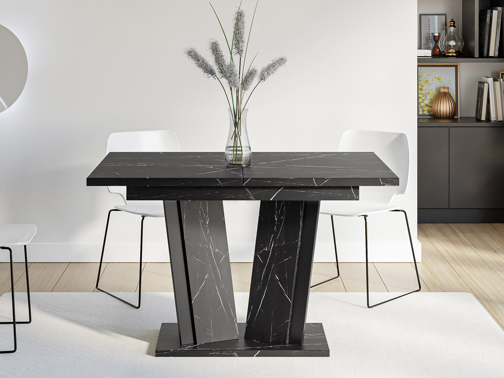 Tafel Goodyear 130 (Zwart marmer)