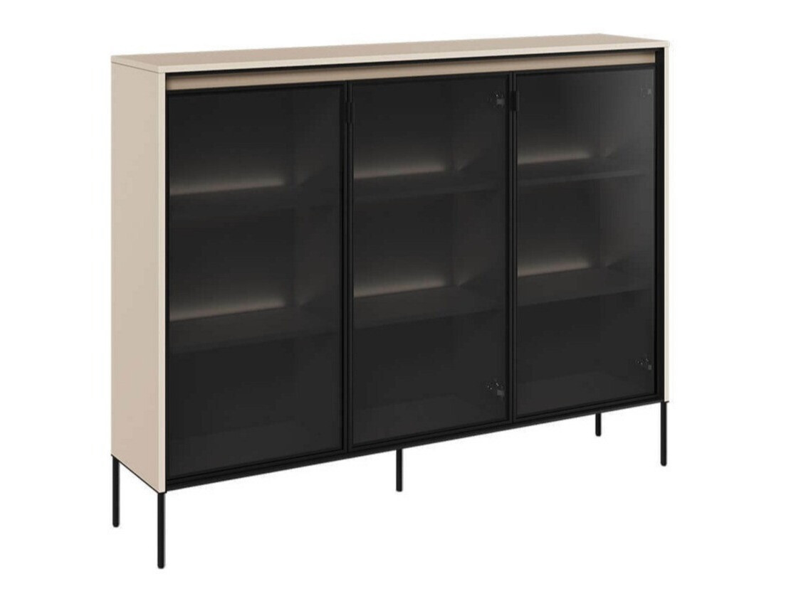 Dressoir Fernolu 108 (Beige + Zwart)