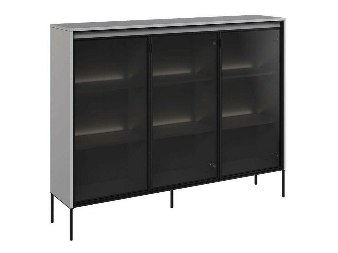 Dressoir Fernolu 108 (Grijs + Zwart)