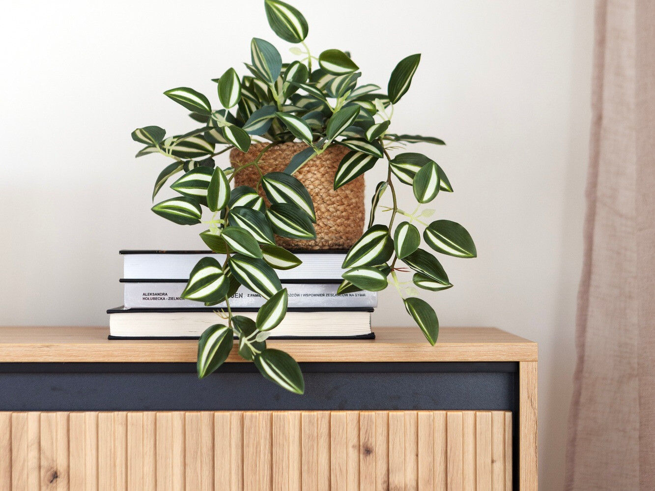 TV-meubel Fernolu 105 (Artisan eiken + Zwart)