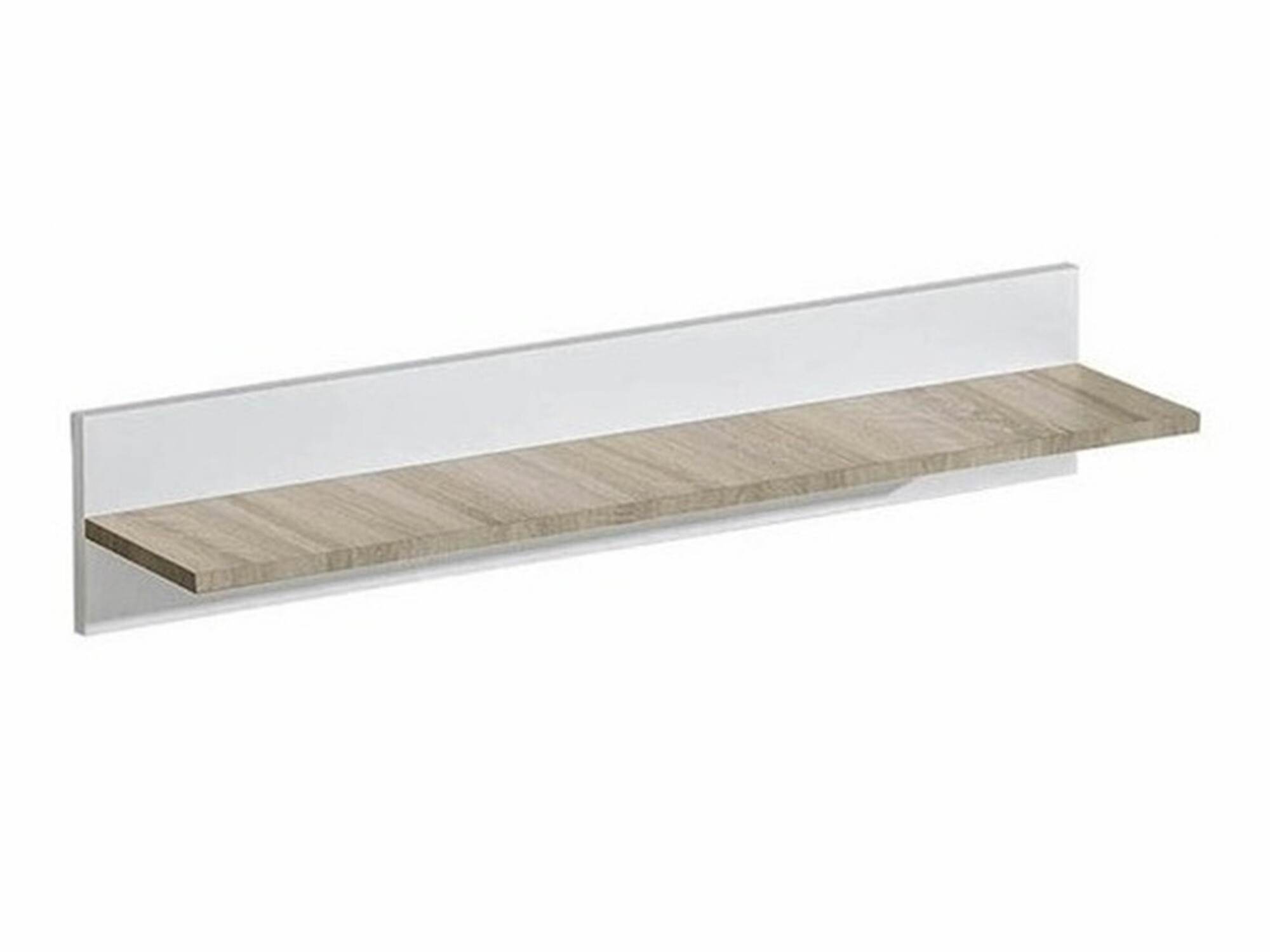 Wandplank Levtala 111 (Licht eiken + Wit)
