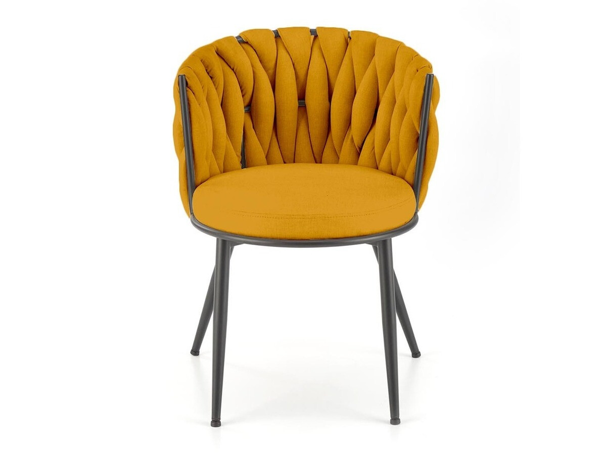 Stoel Houston 1508 (Mosterd + Zwart)