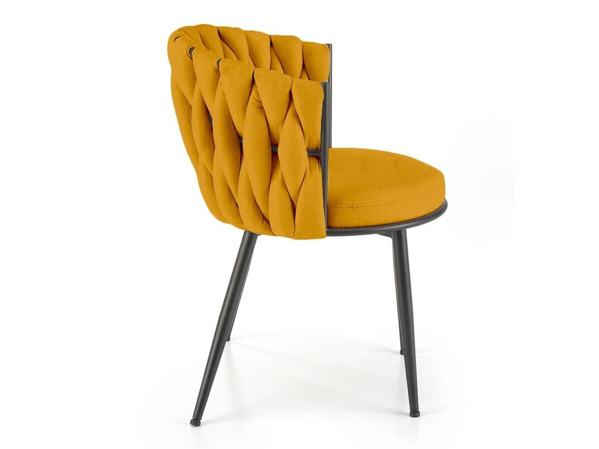 Stoel Houston 1508 (Mosterd + Zwart)