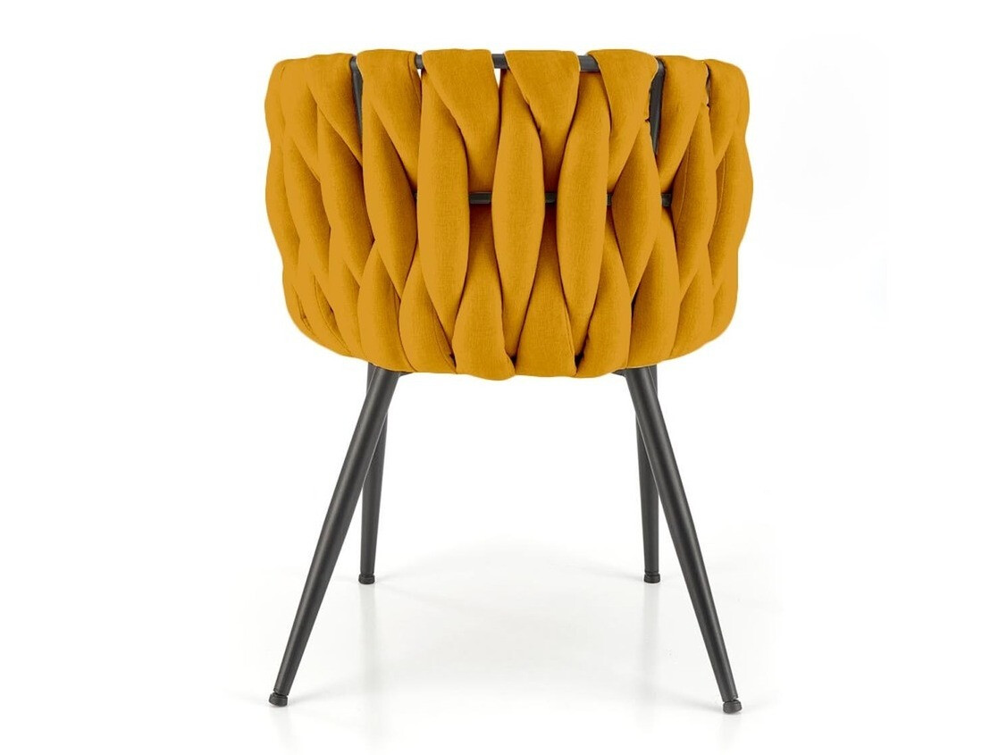 Stoel Houston 1508 (Mosterd + Zwart)