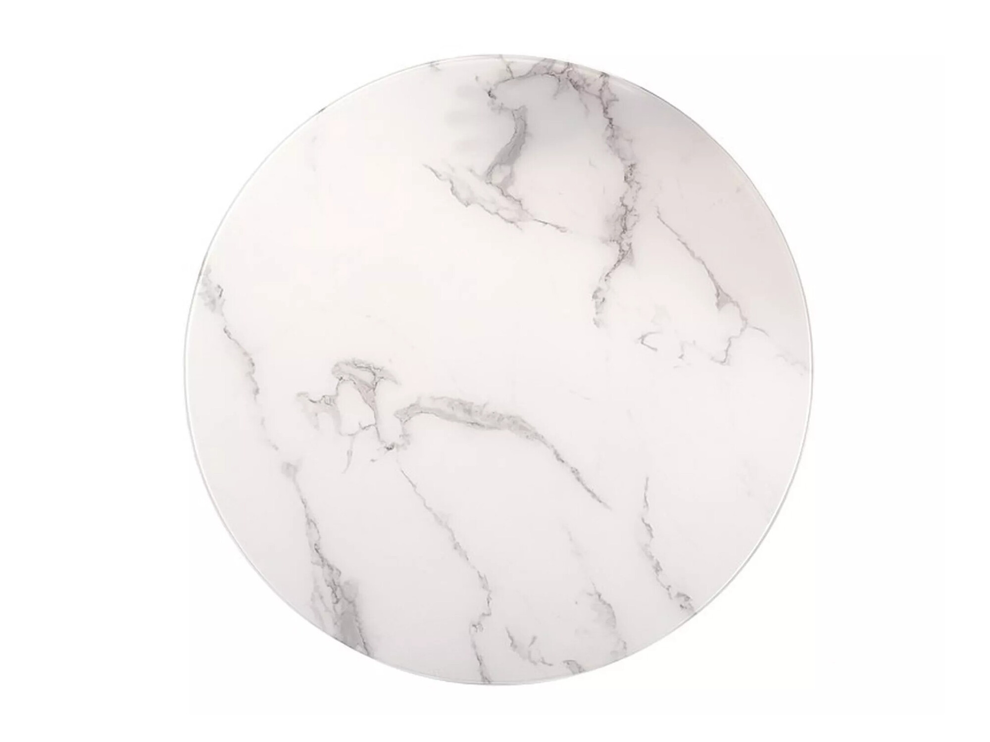 Bijzettafels set Detroit 495 (Zilver + Wit marmer)