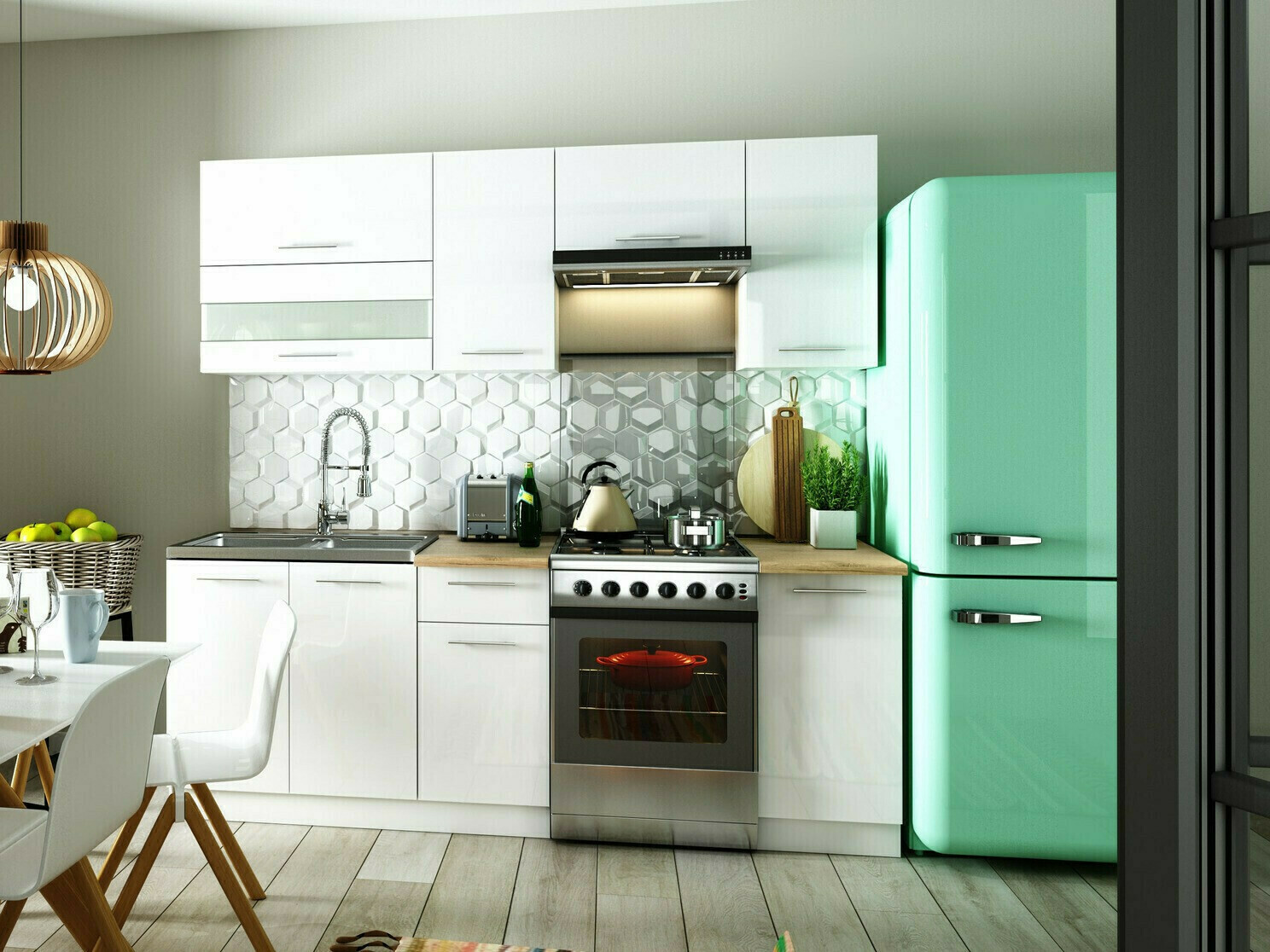 Modulaire wandkast Tiffa White 100