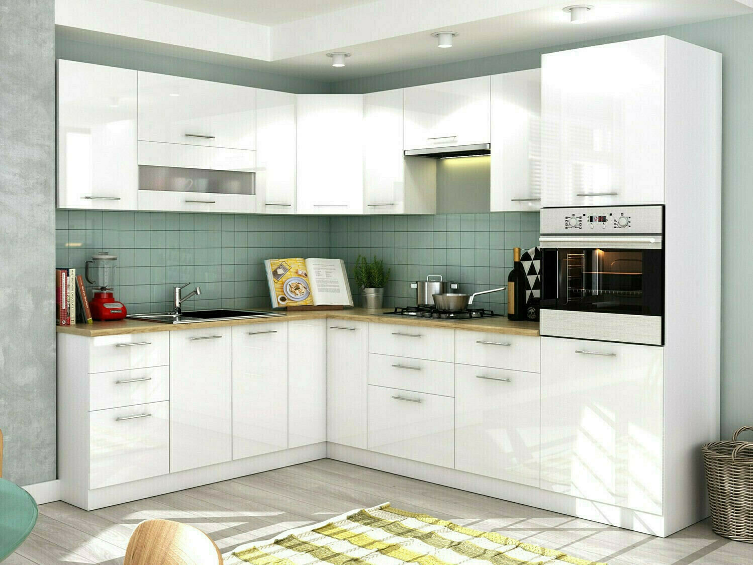 Modulaire wandkast Tiffa White 130