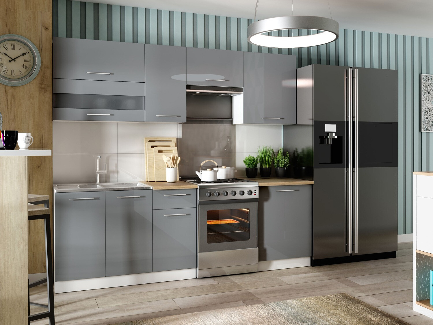 Modulaire keukenset Tiffa Grey 106