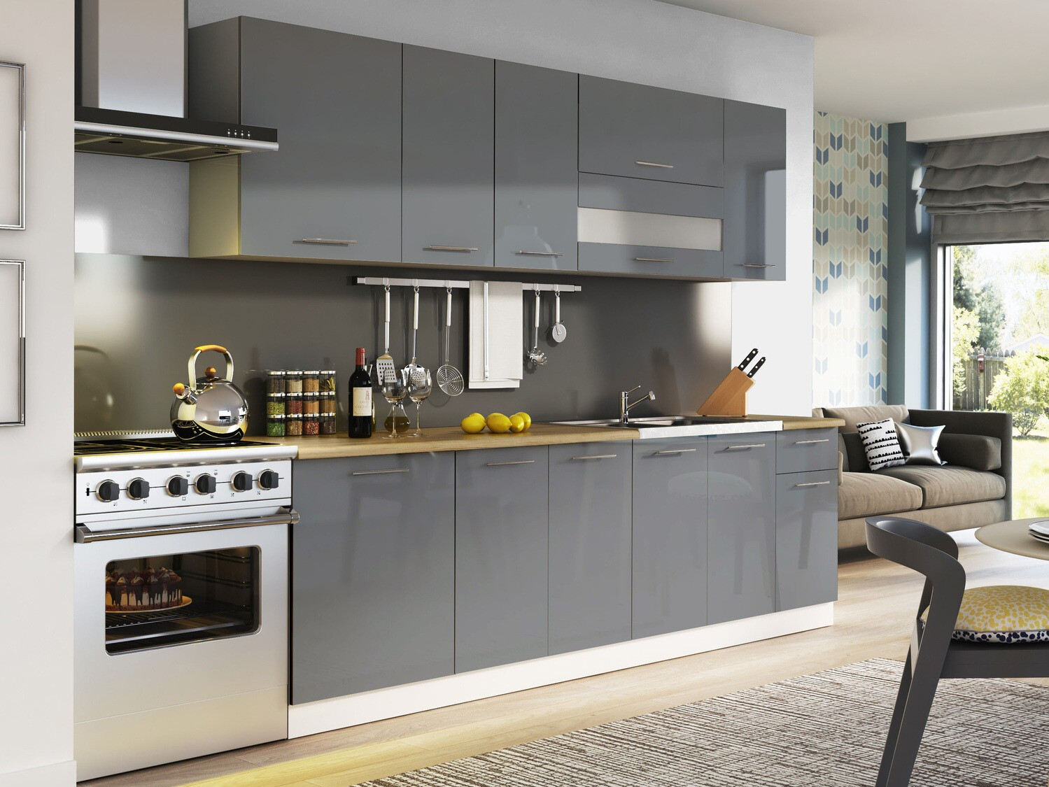 Modulaire keukenset Tiffa Grey 108