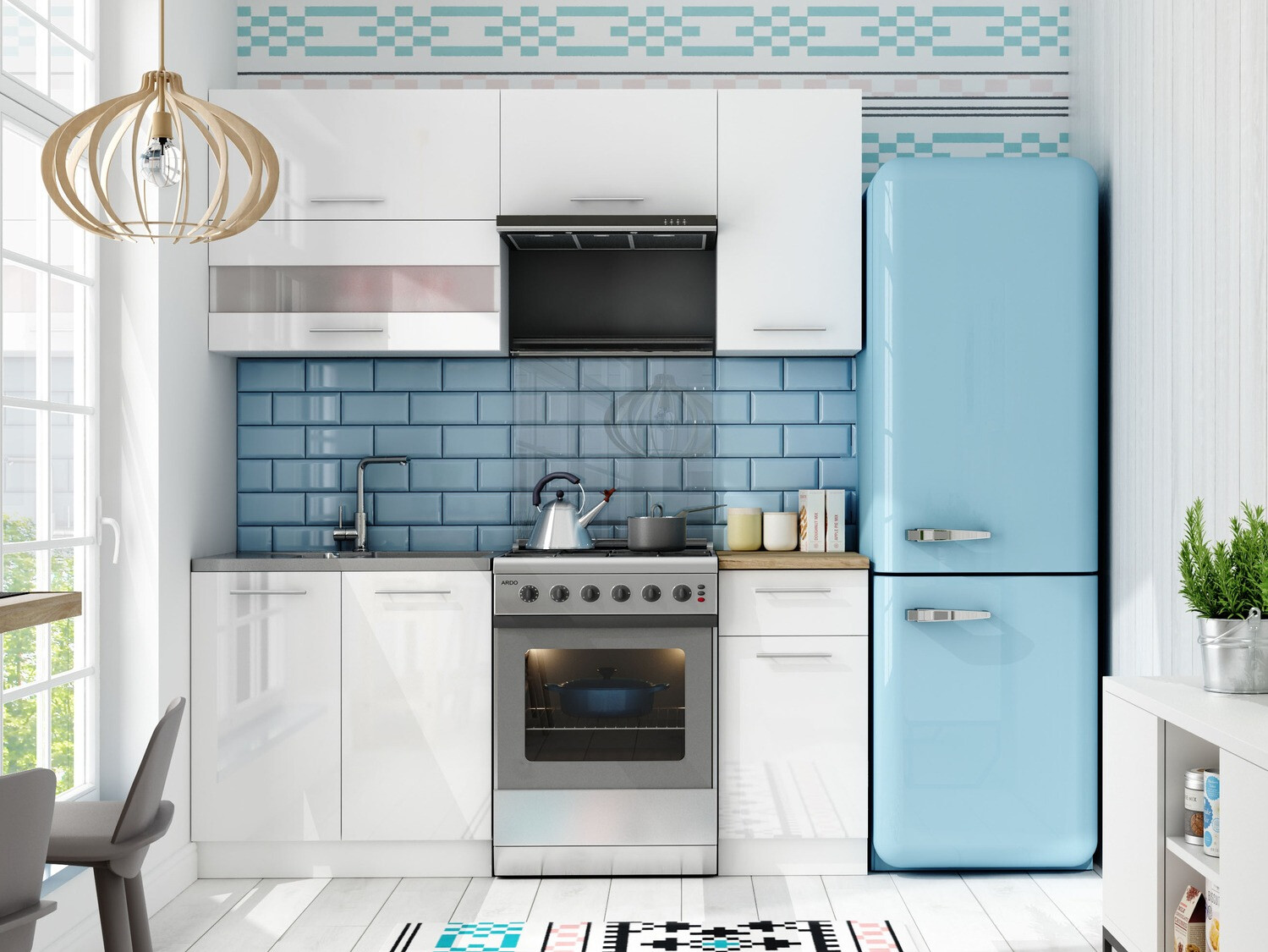 Modulaire keukenset Tiffa White 113