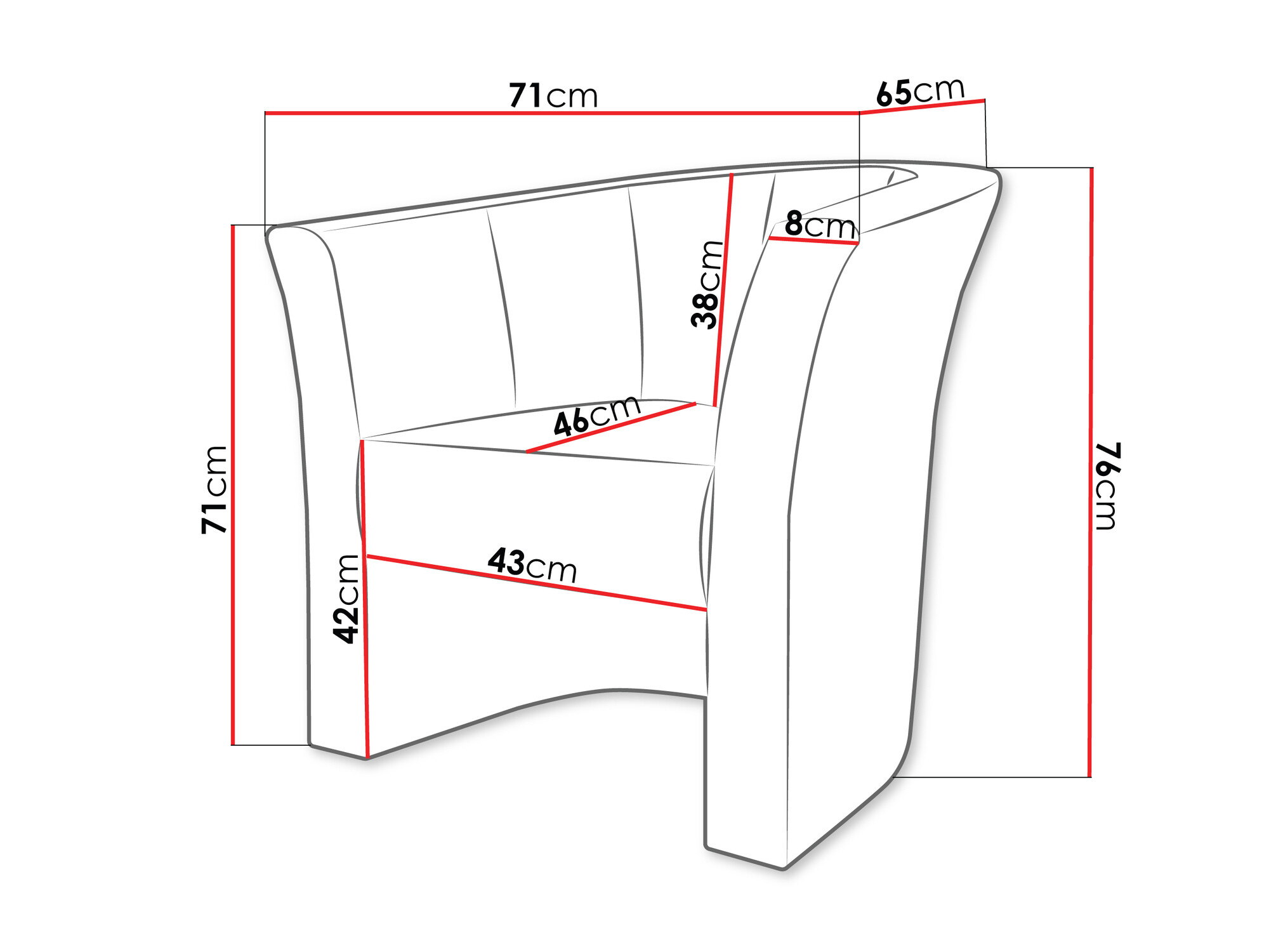 Fauteuil Meriden 100 (Velo 633)