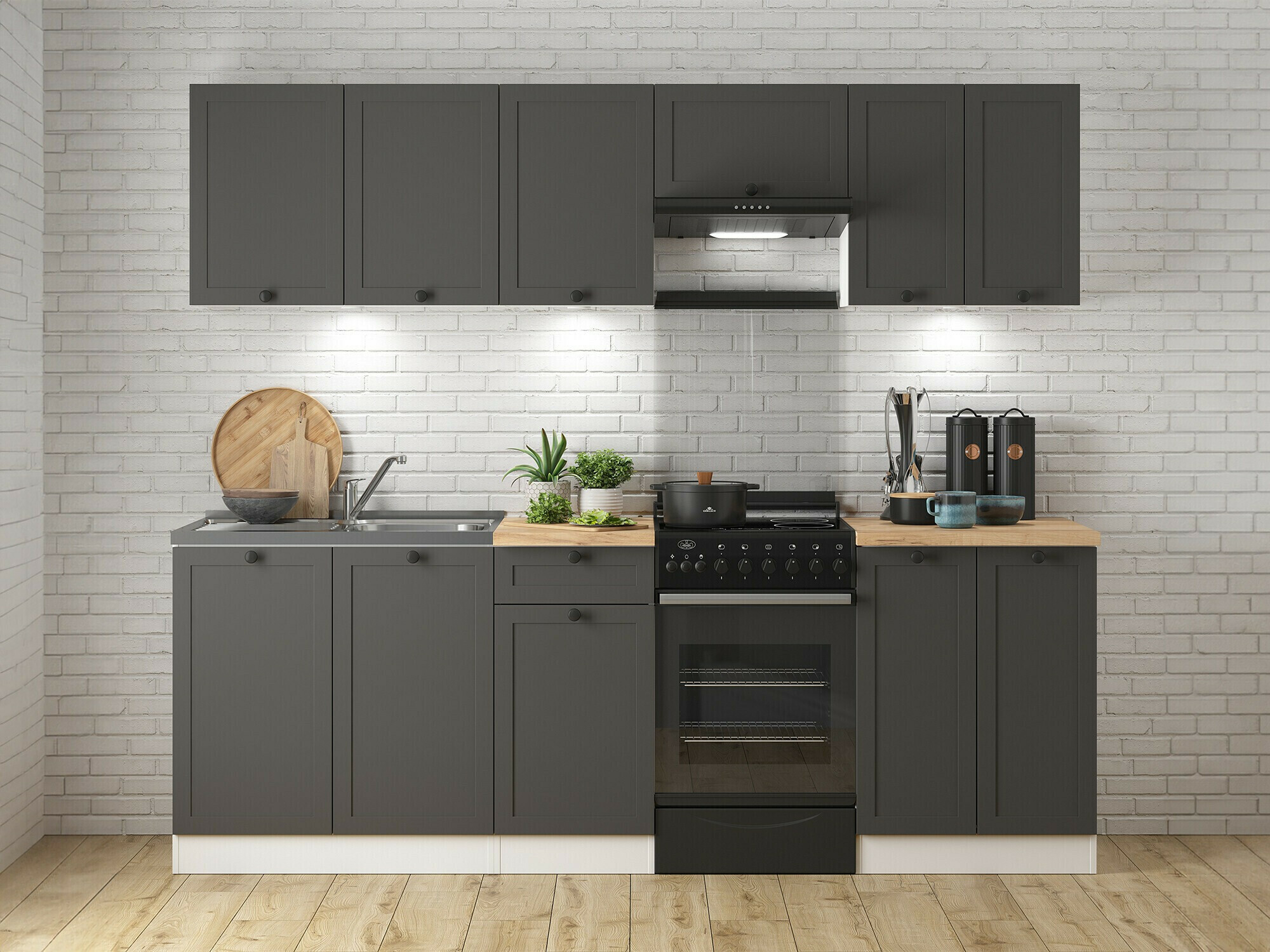Modulaire kast met deuren Classic Grey 114