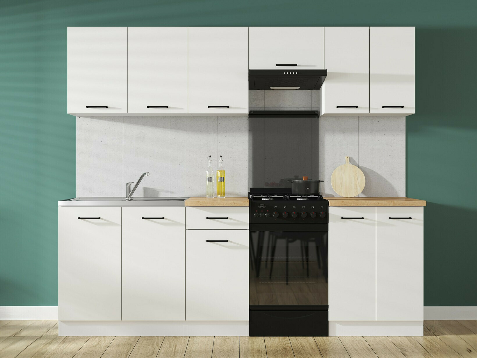 Modulaire wandkast Line White 104