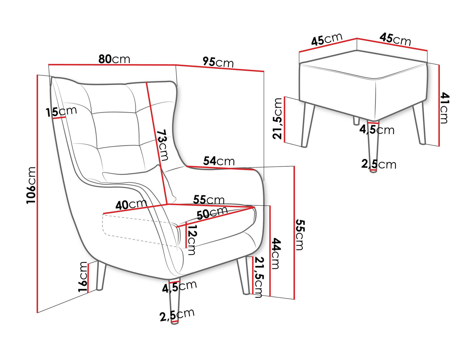 Fauteuil Comfivo Ulmus V (Poso 100)