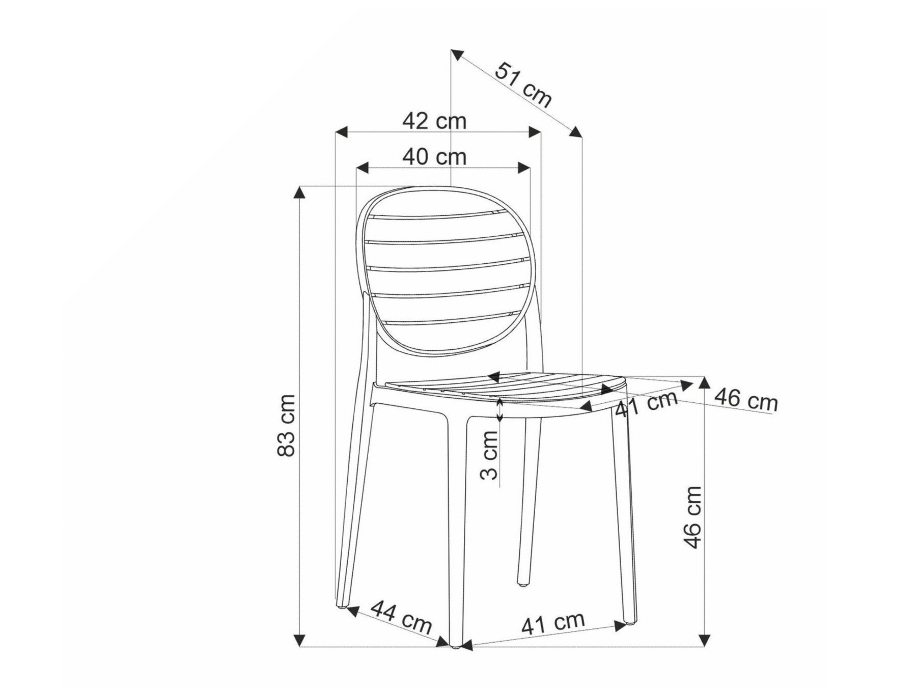 Stoel Houston 1670 (Zwart)