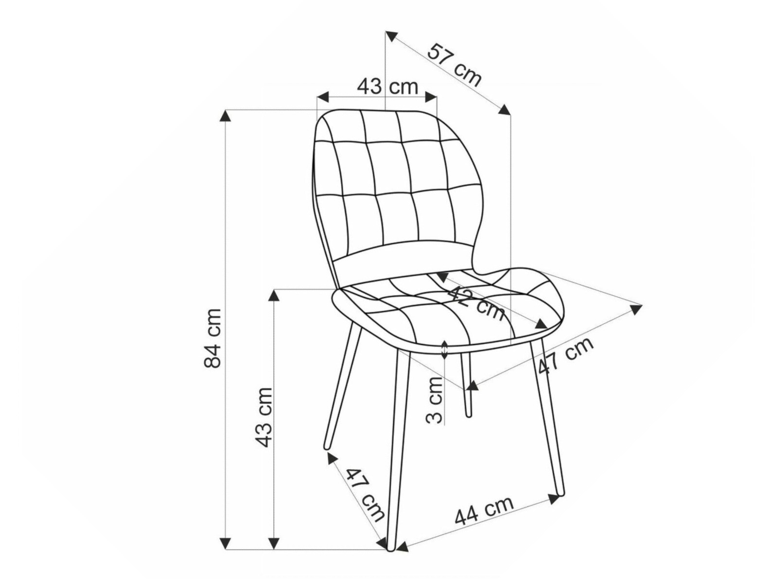Stoel Houston 1802 (Beige)