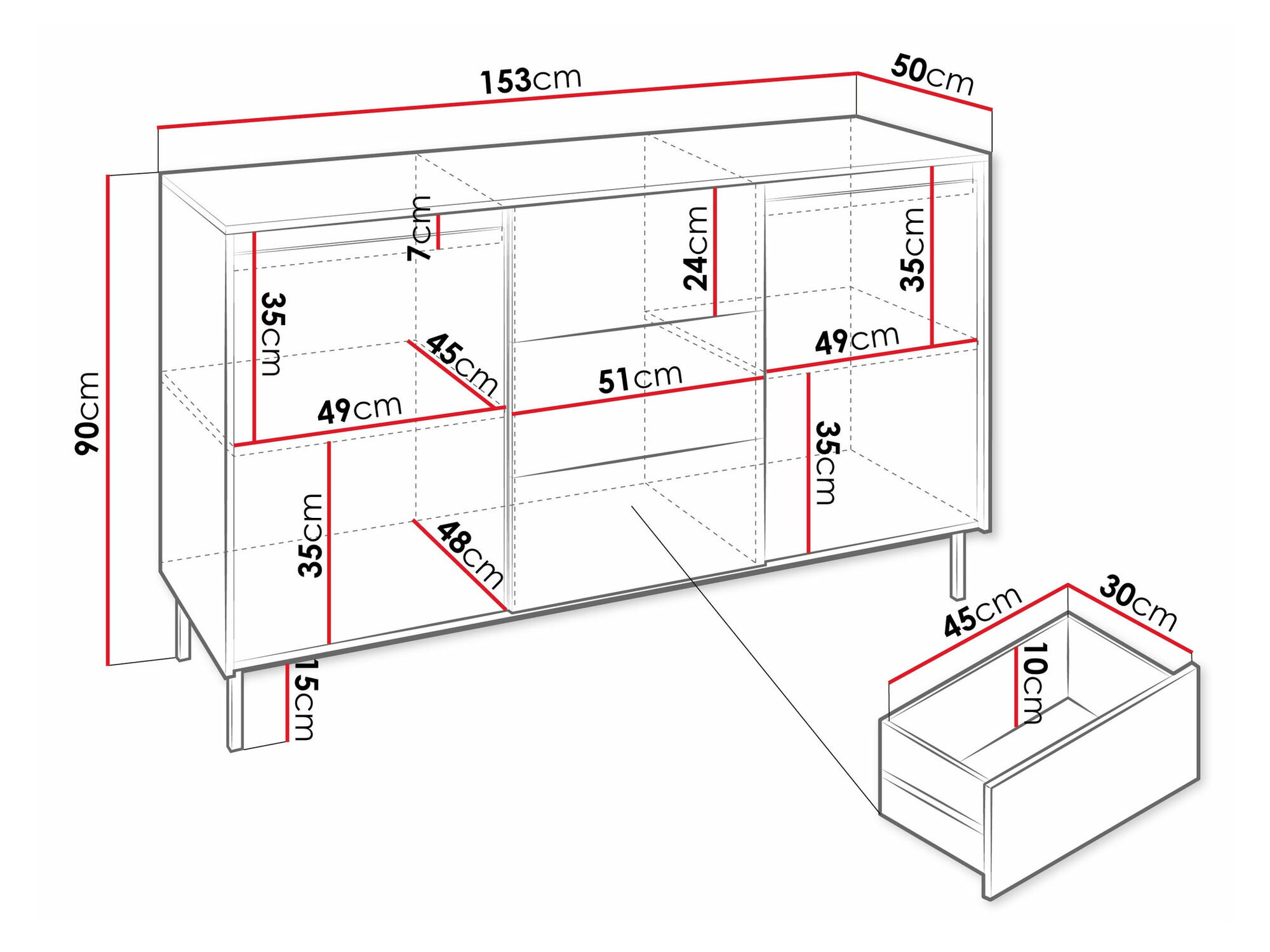 Ladekast Comfivo Delruva I (Kasjmier)